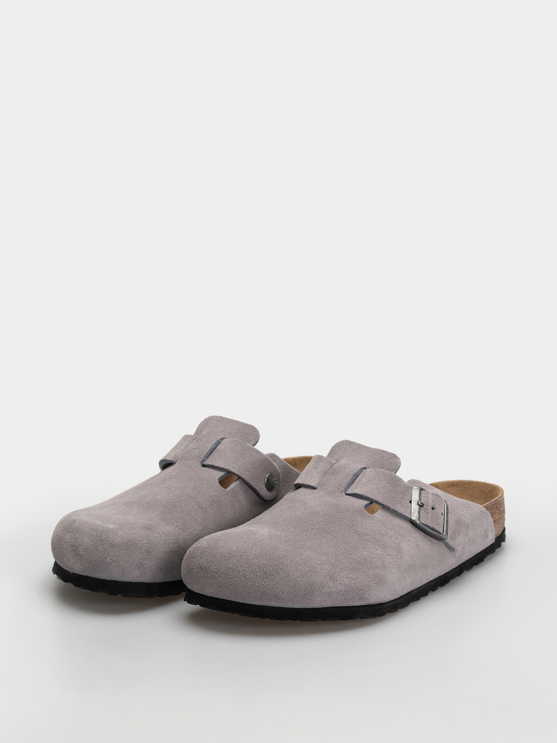 Šľapky Birkenstock Boston Suede Leather Regular (lavender sky)