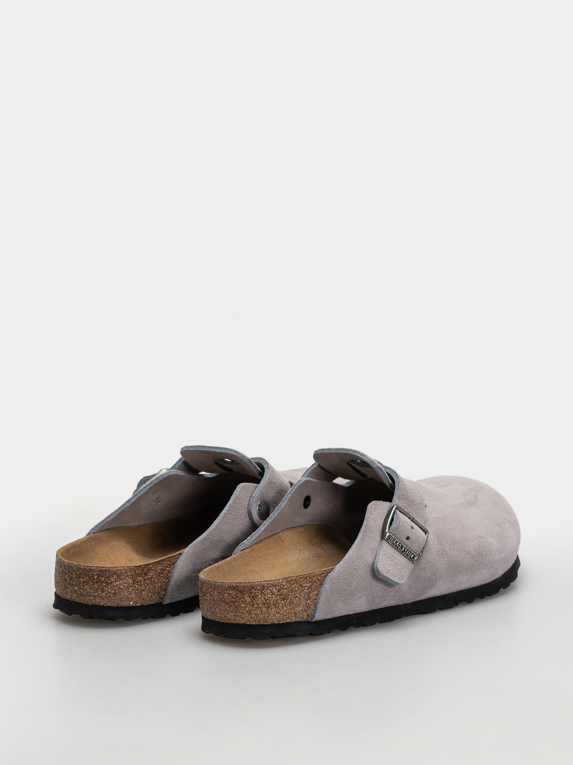 Šľapky Birkenstock Boston Suede Leather Regular (lavender sky)