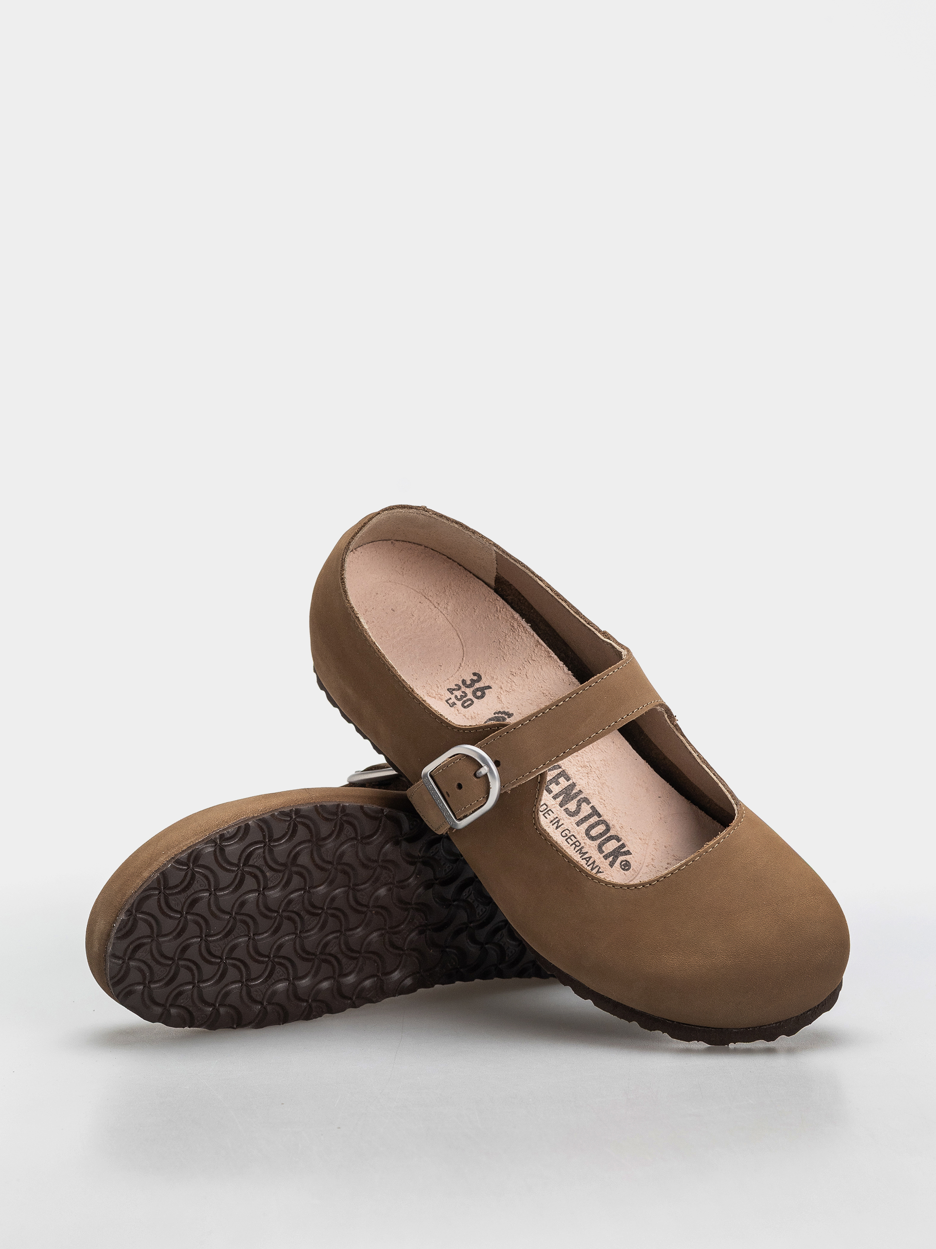 Šľapky Birkenstock Santa Clarita Nubuck Leather Narrow Wmn (dark tea)