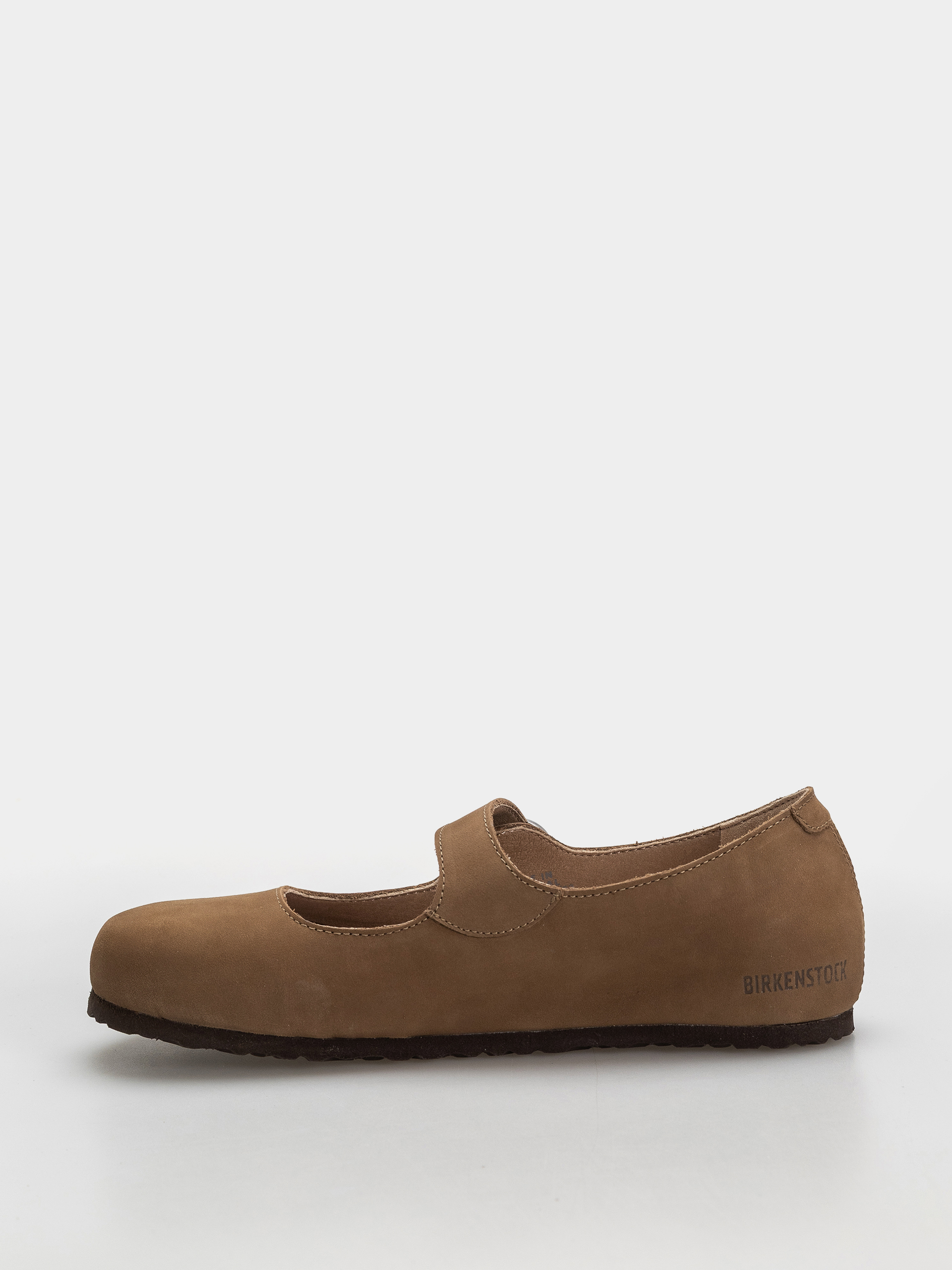 Šľapky Birkenstock Santa Clarita Nubuck Leather Narrow Wmn (dark tea)