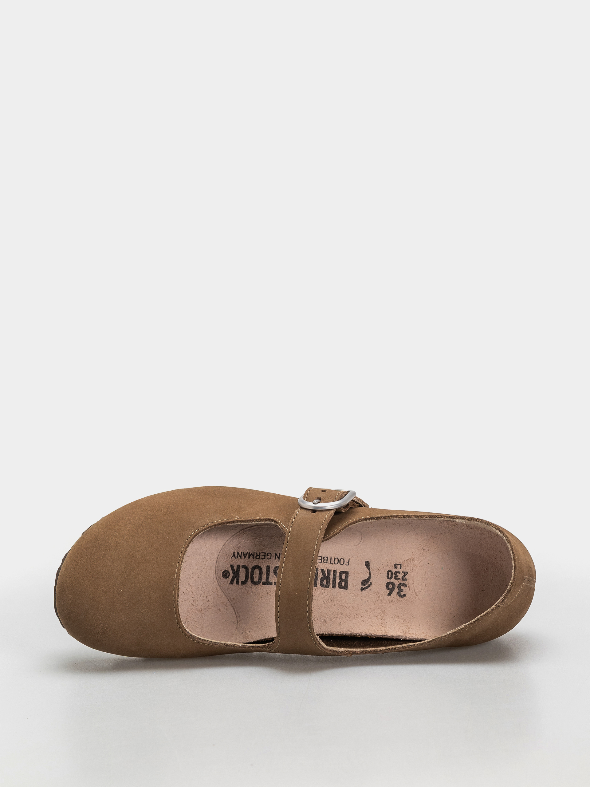 Šľapky Birkenstock Santa Clarita Nubuck Leather Narrow Wmn (dark tea)
