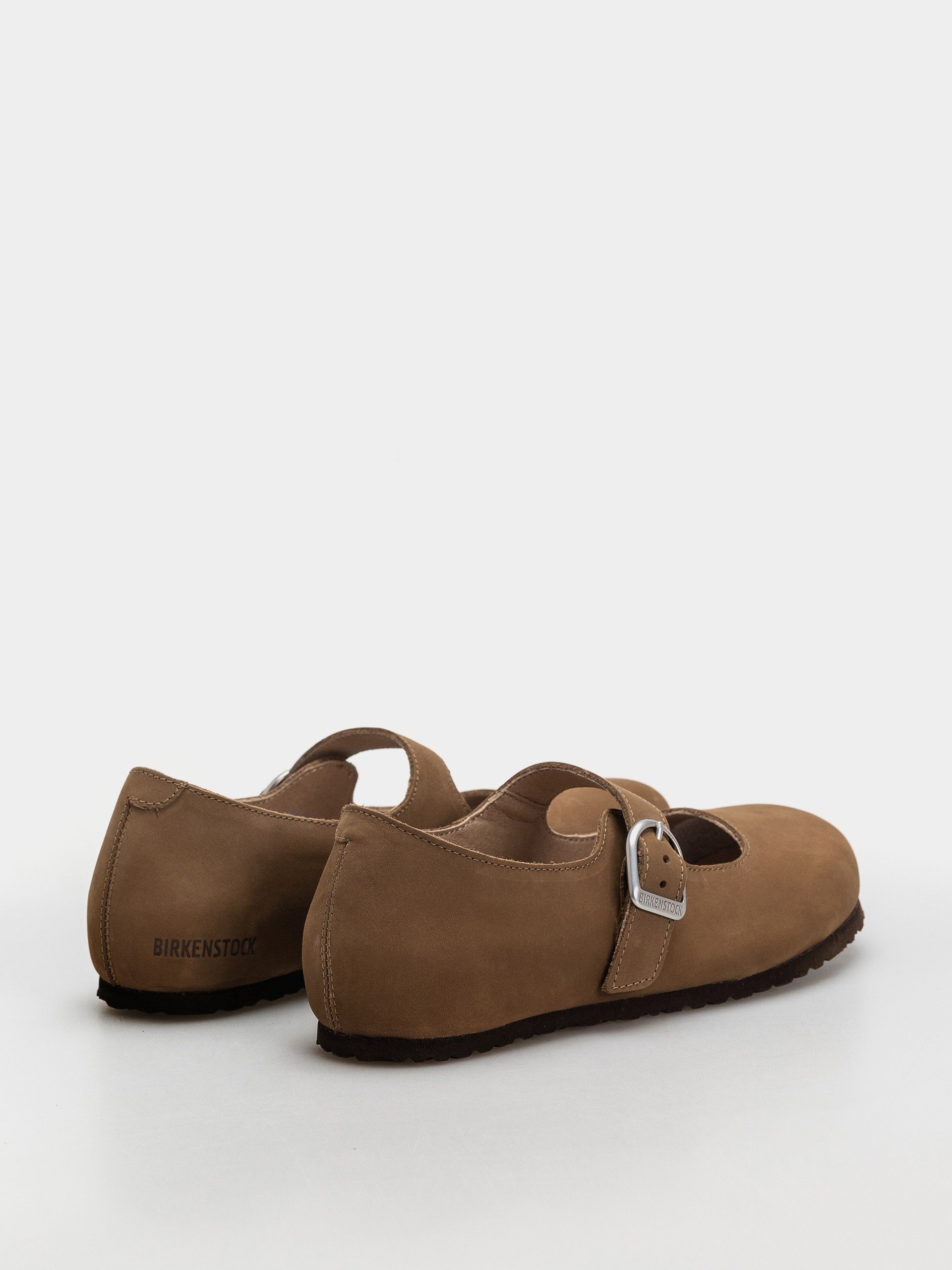 Šľapky Birkenstock Santa Clarita Nubuck Leather Narrow Wmn (dark tea)