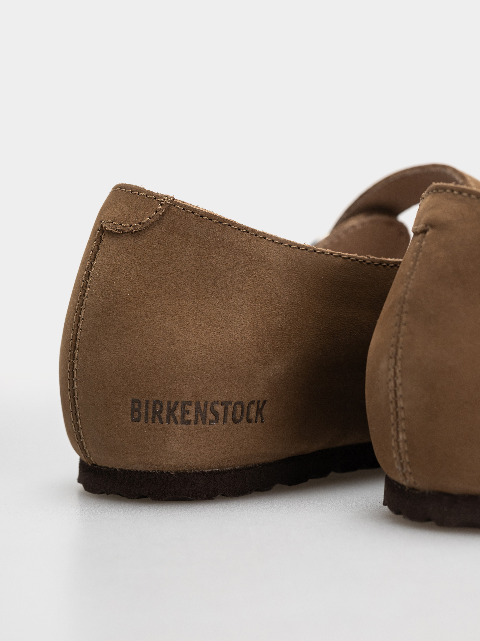 Šľapky Birkenstock Santa Clarita Nubuck Leather Narrow Wmn (dark tea)