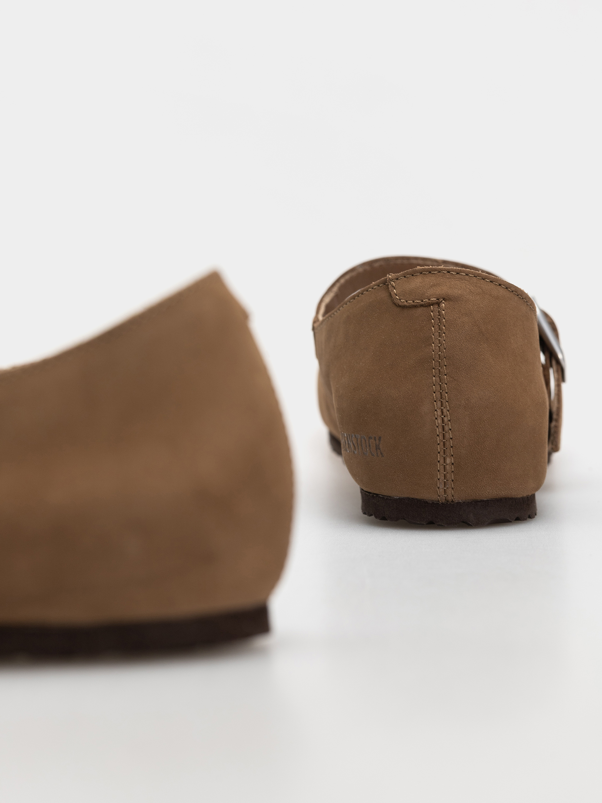 Šľapky Birkenstock Santa Clarita Nubuck Leather Narrow Wmn (dark tea)