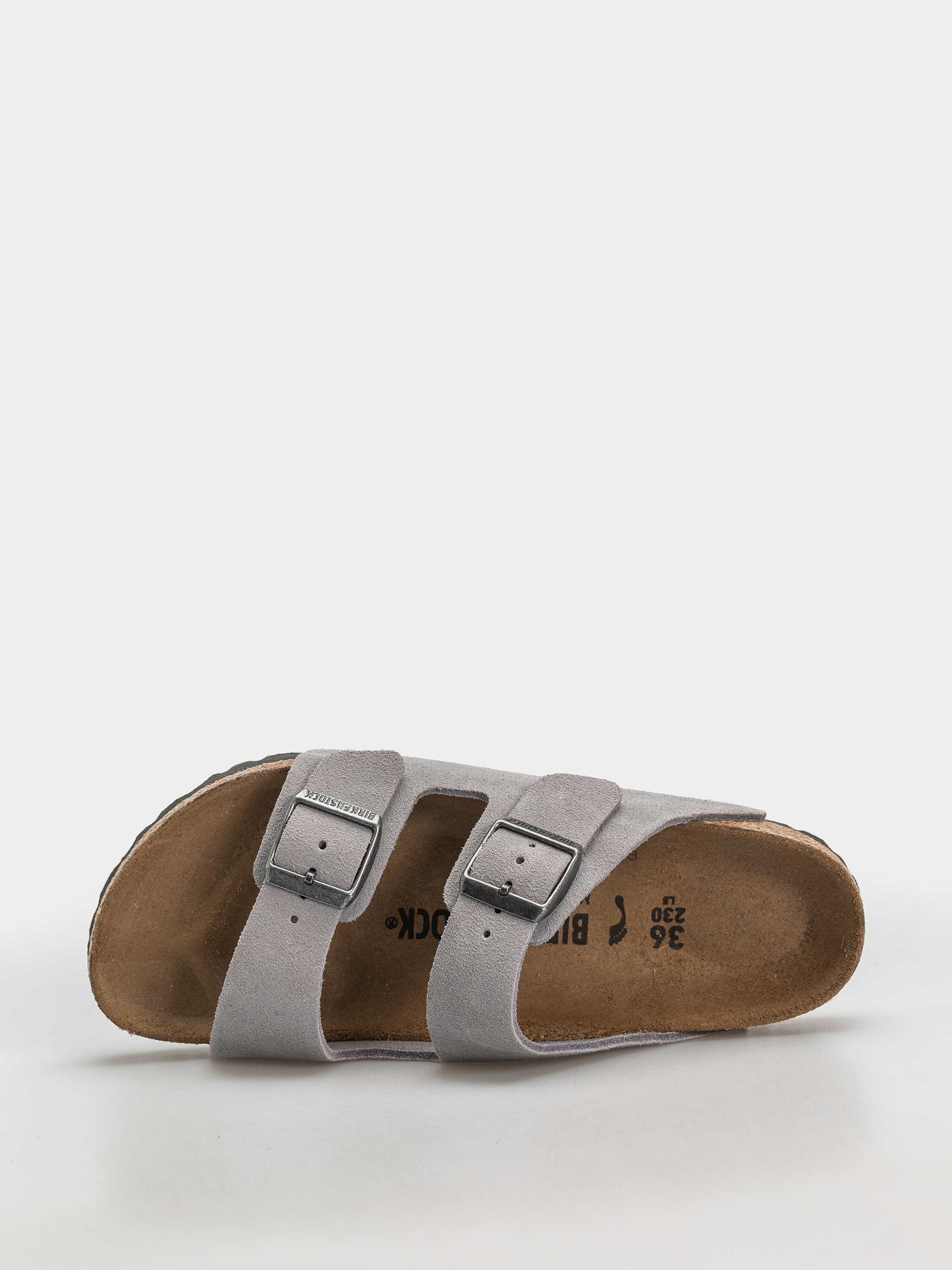 Šľapky Birkenstock Arizona Suede Leather Narrow (lavender sky)