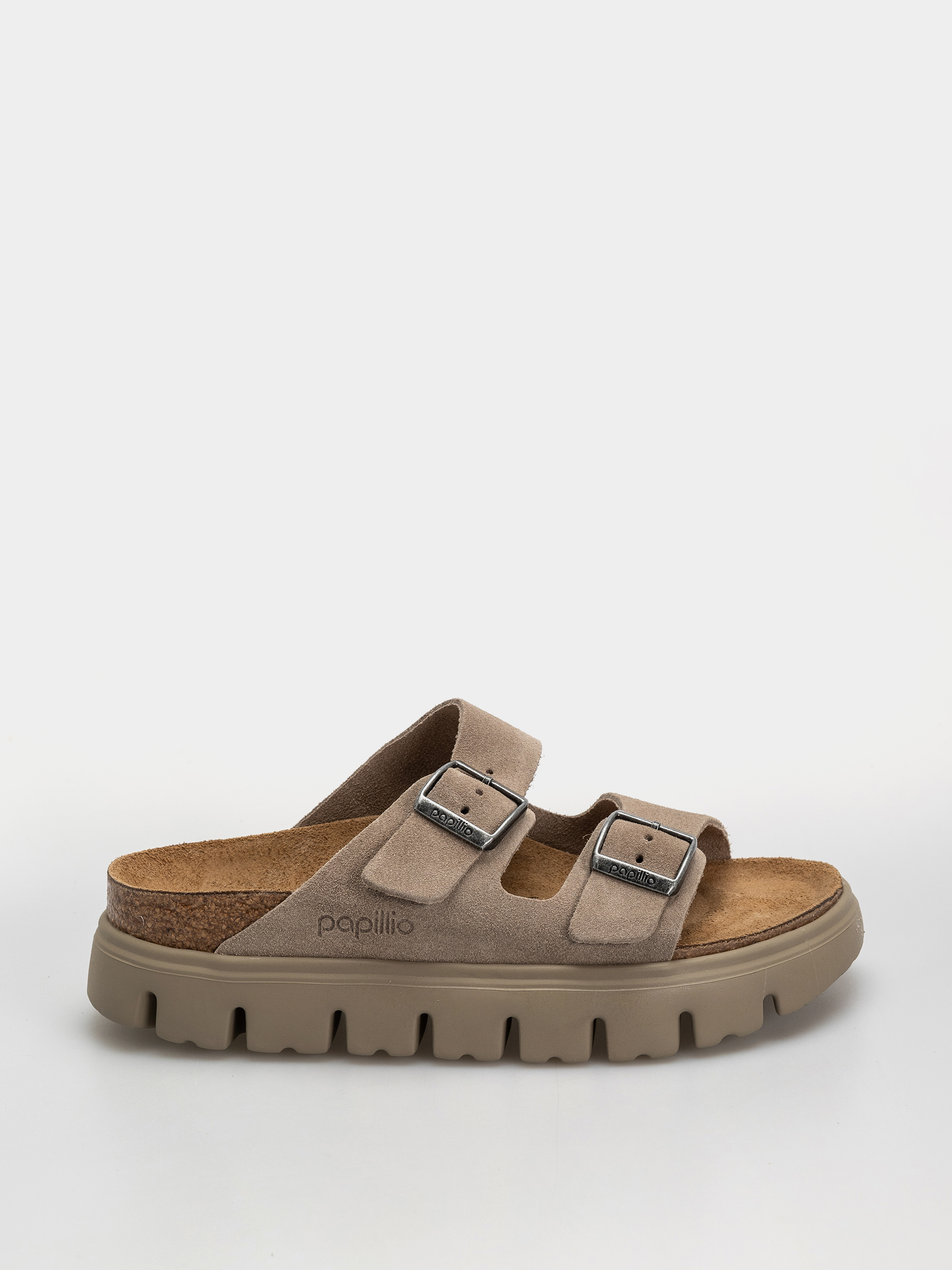 Šľapky Birkenstock Arizona Chunky Suede Leather Narrow Wmn