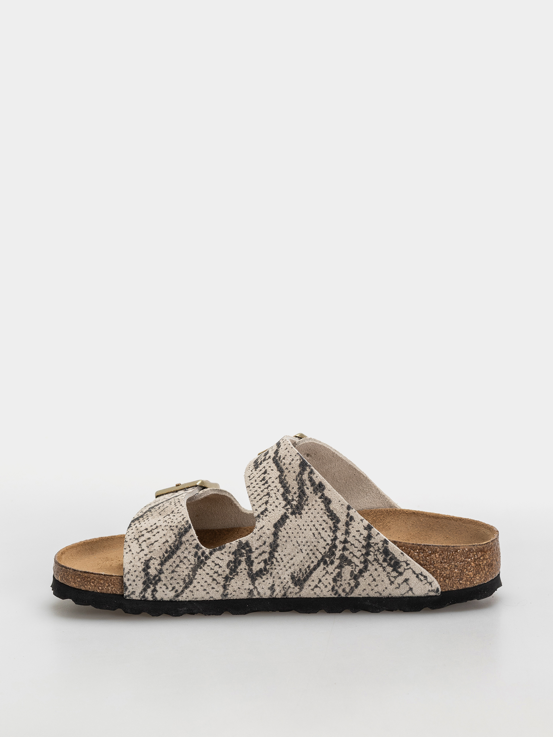 Šľapky Birkenstock Arizona Suede Leather Narrow Wmn (snake oyster)