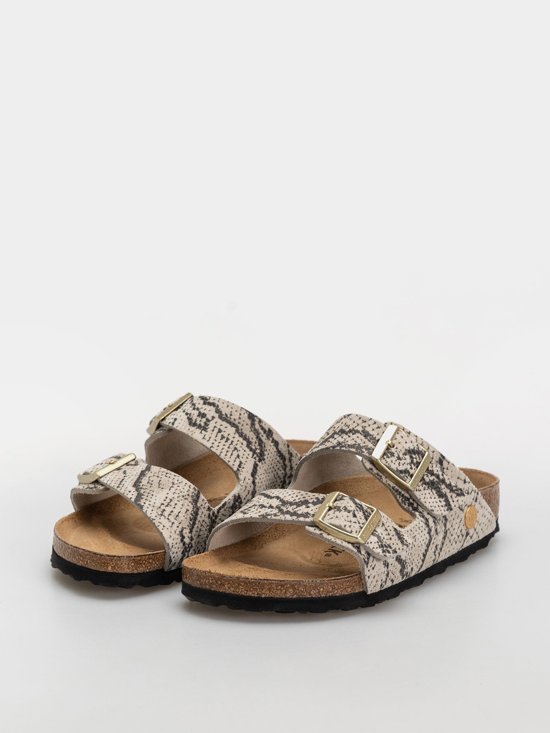 Šľapky Birkenstock Arizona Suede Leather Narrow Wmn (snake oyster)