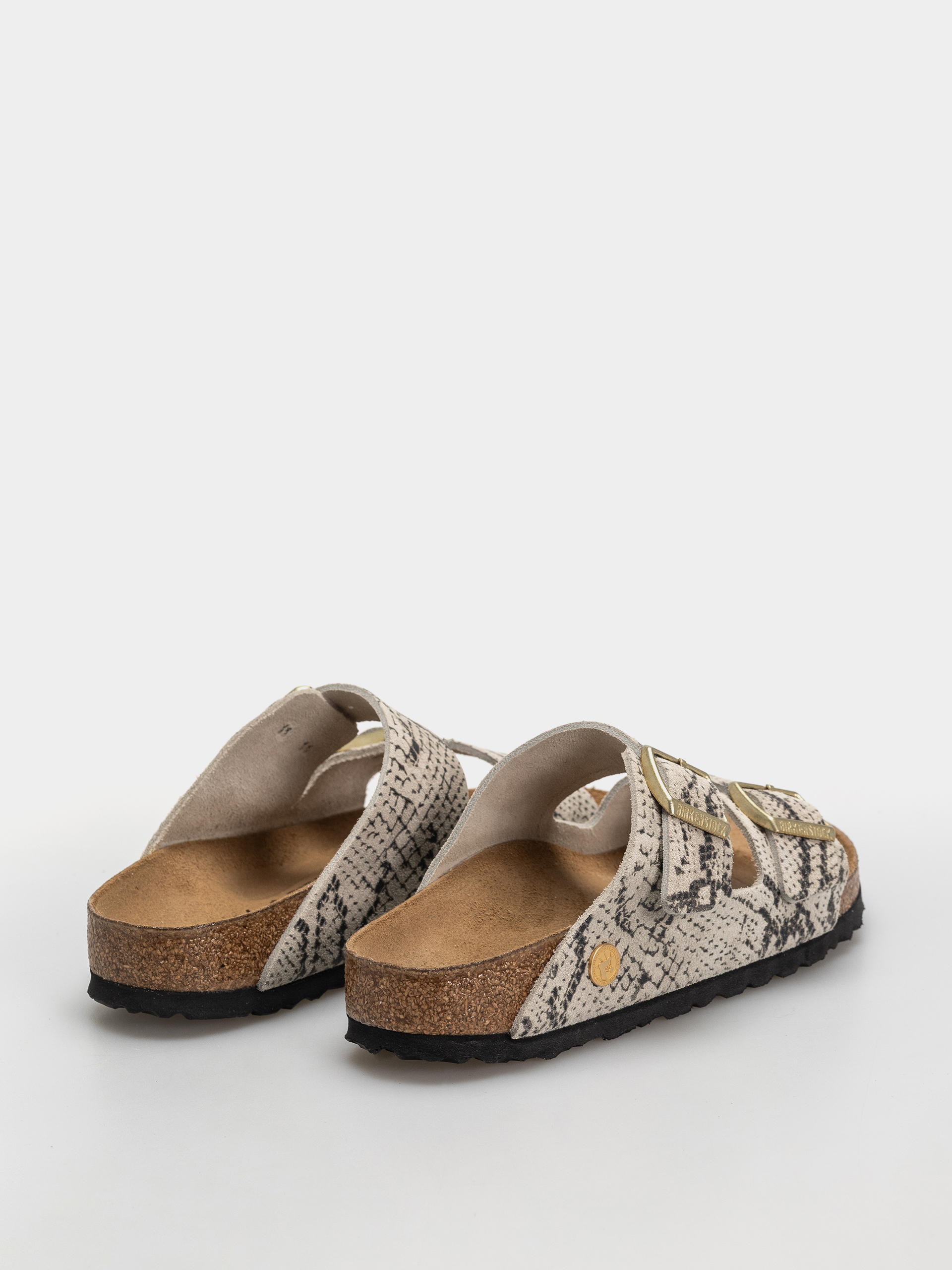 Šľapky Birkenstock Arizona Suede Leather Narrow Wmn (snake oyster)