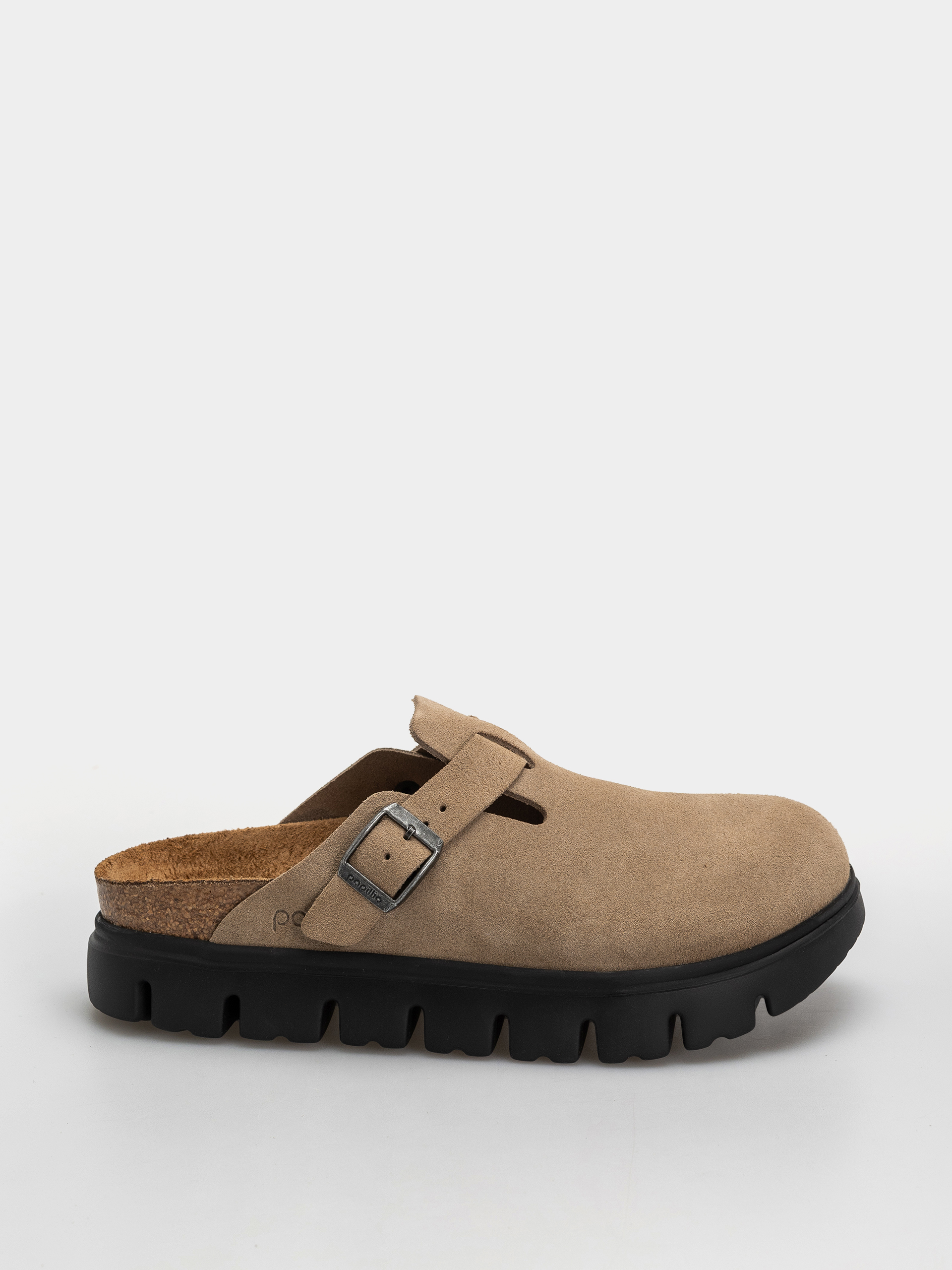 Šľapky Birkenstock Boston Chunky Suede Leather Narrow Wmn