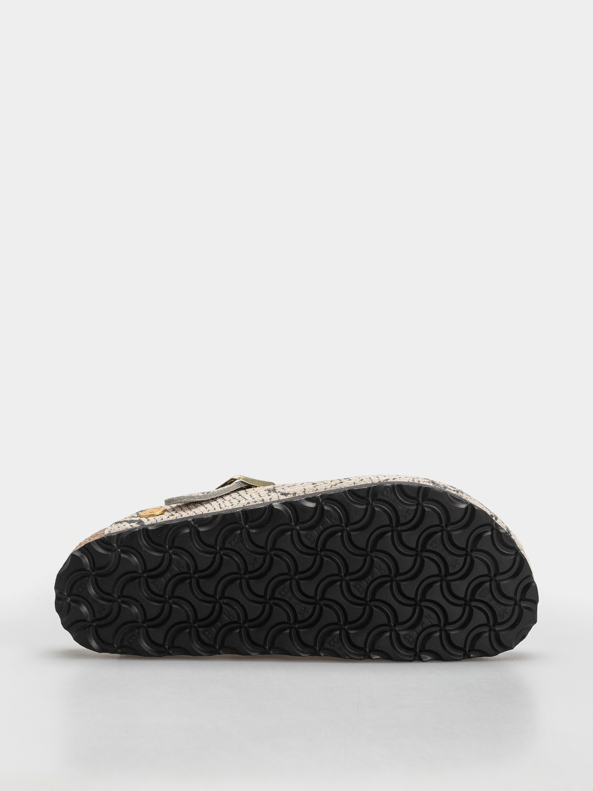 Šľapky Birkenstock Boston Rivet Logo Suede Leather Narrow Wmn (snake oyster)