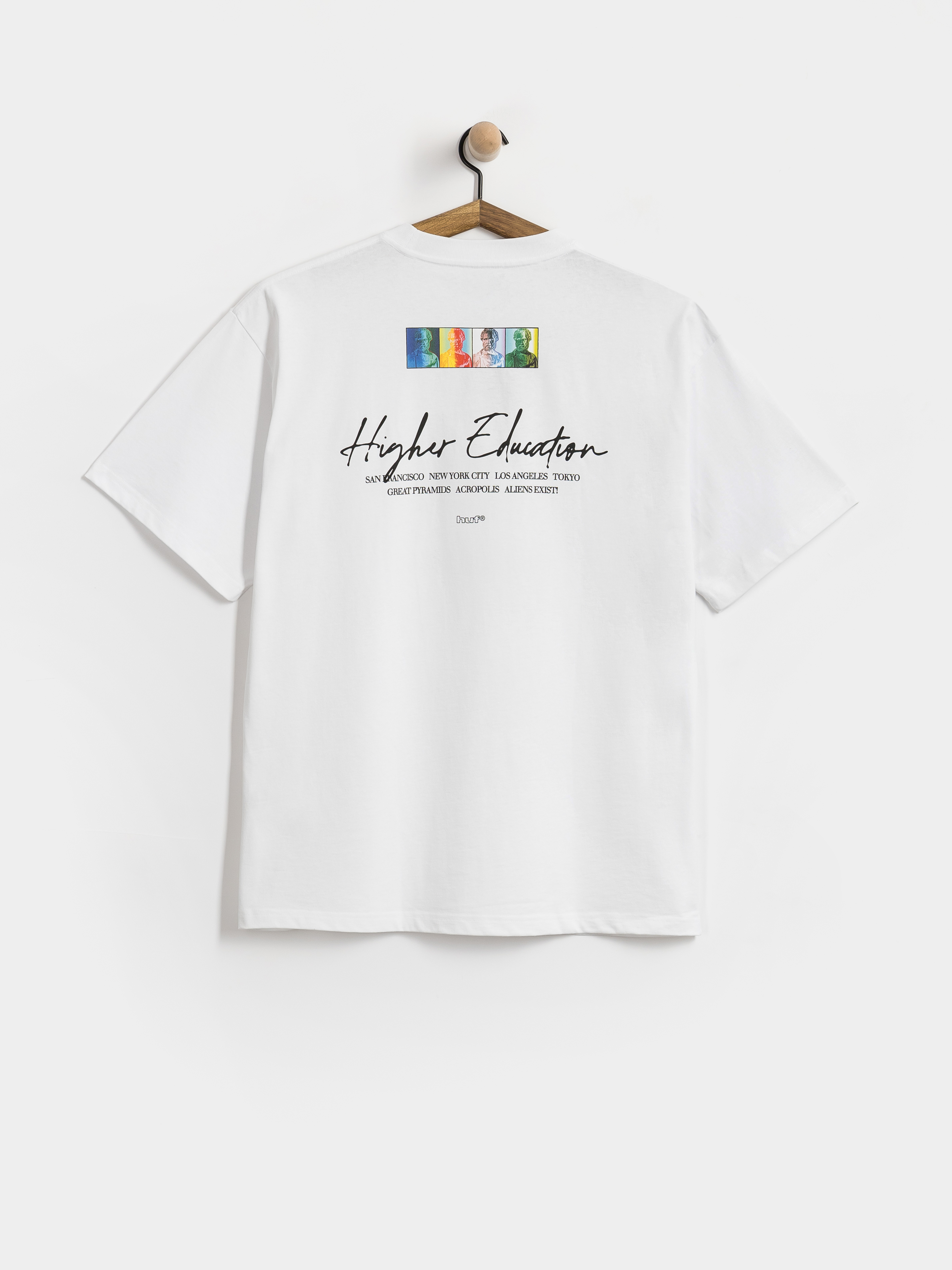 Tričko HUF Higher Education (white)