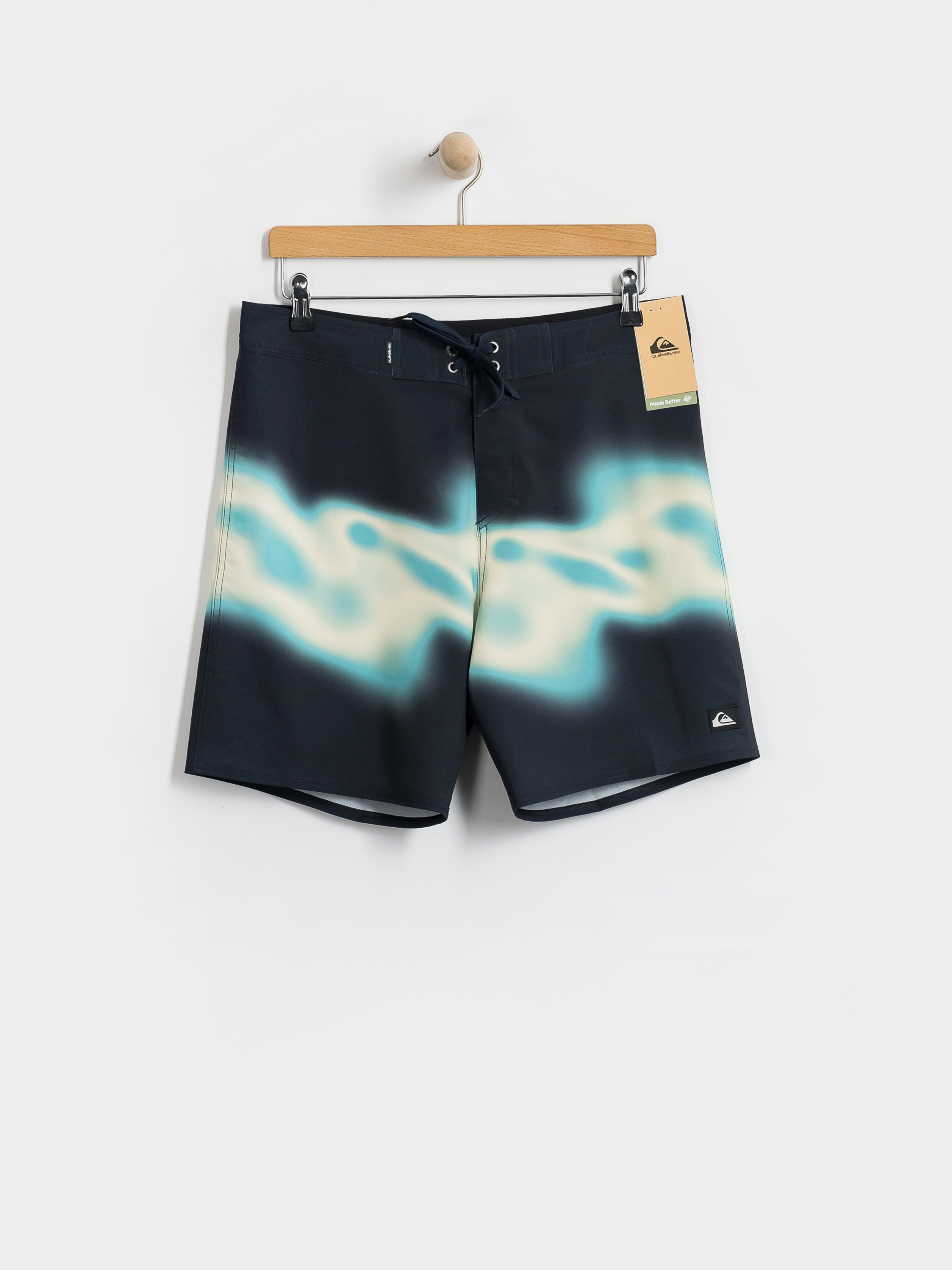 Plážové kraťasy Quiksilver Surfsilk Straight 18 (dark navy thermo stripe)
