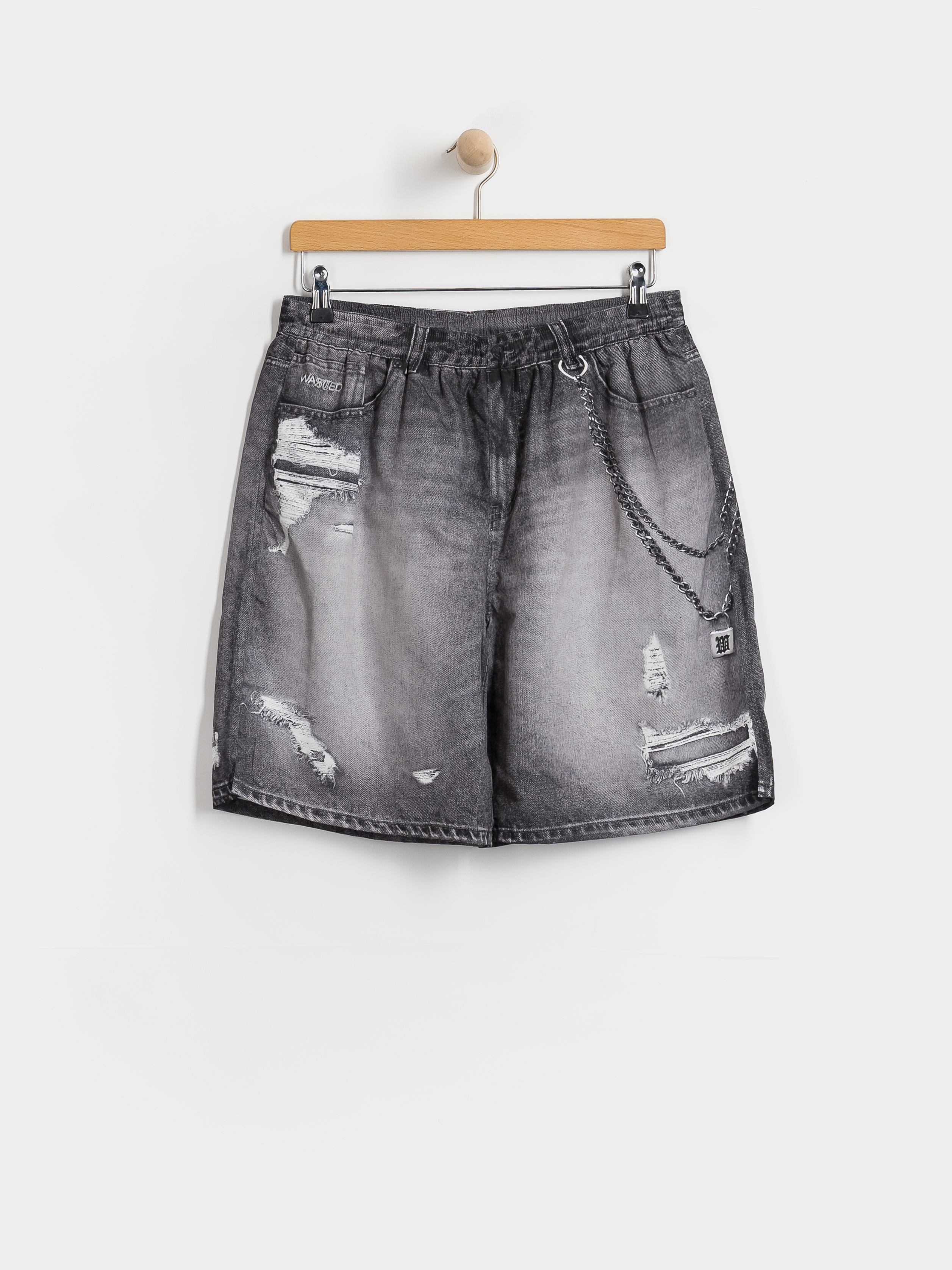Kraťasy Wasted Paris Destroy Trompe L'Oeil Swimsuit (faded black)