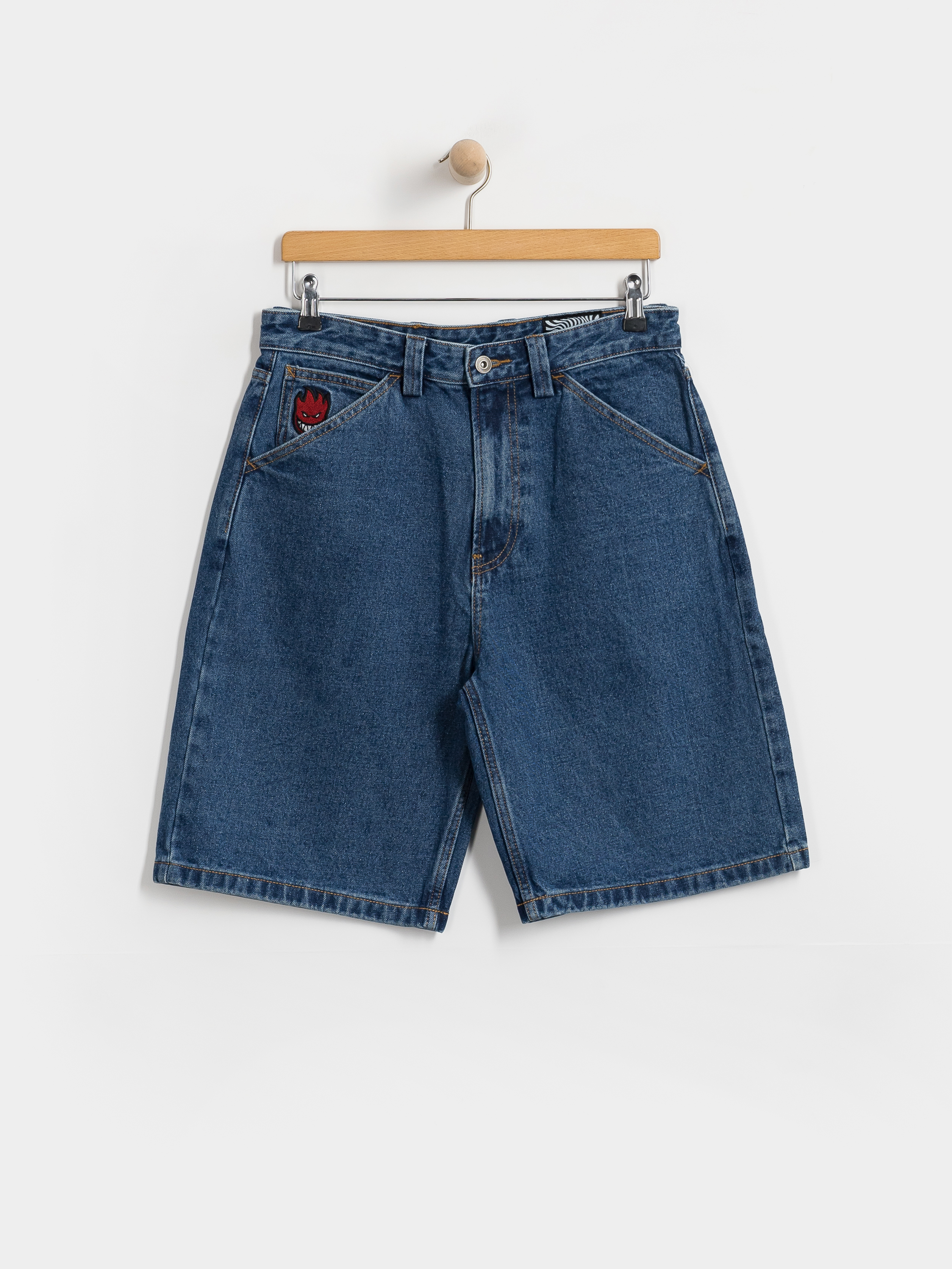 Kraťasy Spitfire Bighead Fill Denim (medium stone wash)