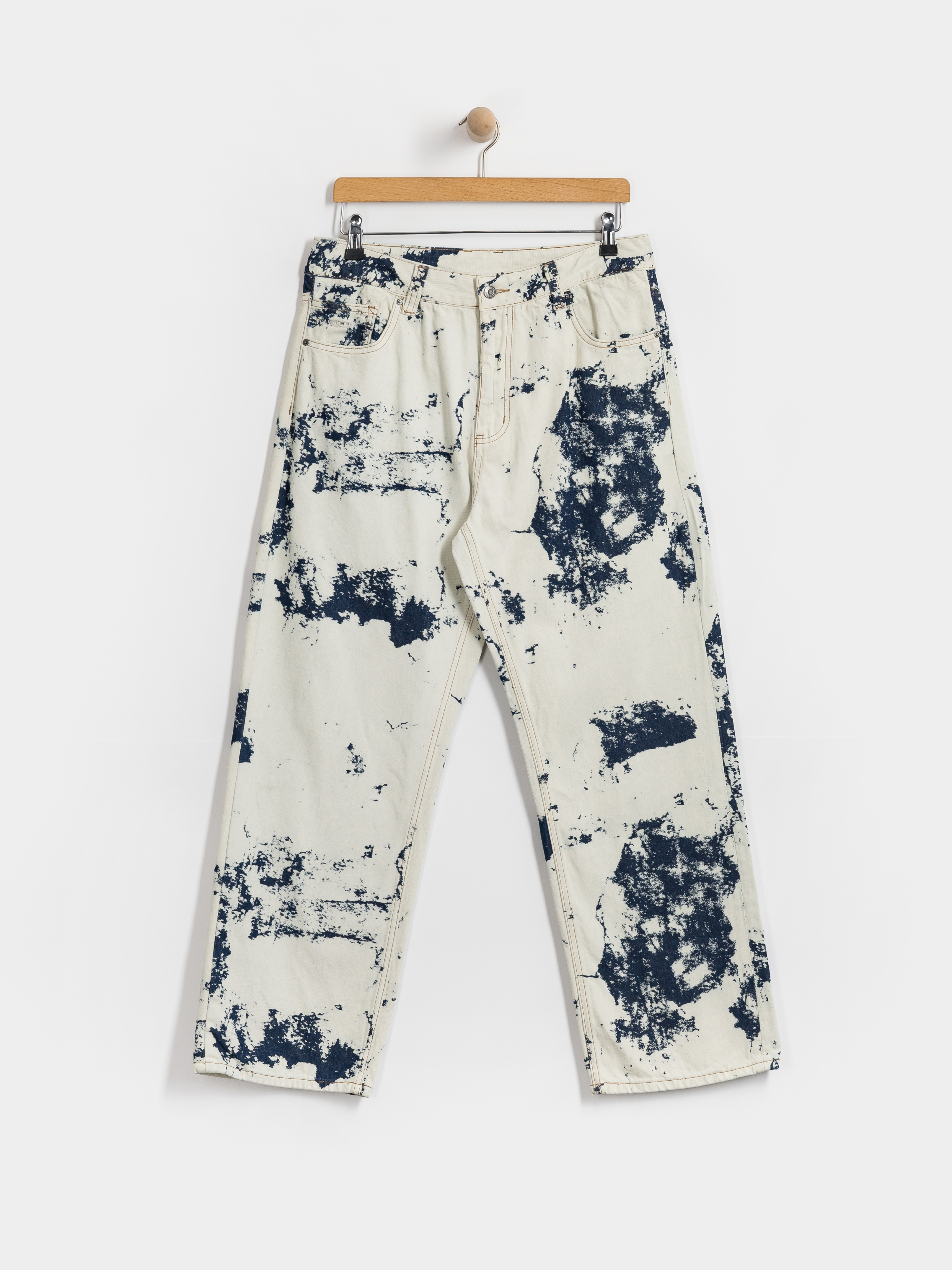 Nohavice Wasted Paris Bleached Manc (acid washed blue)