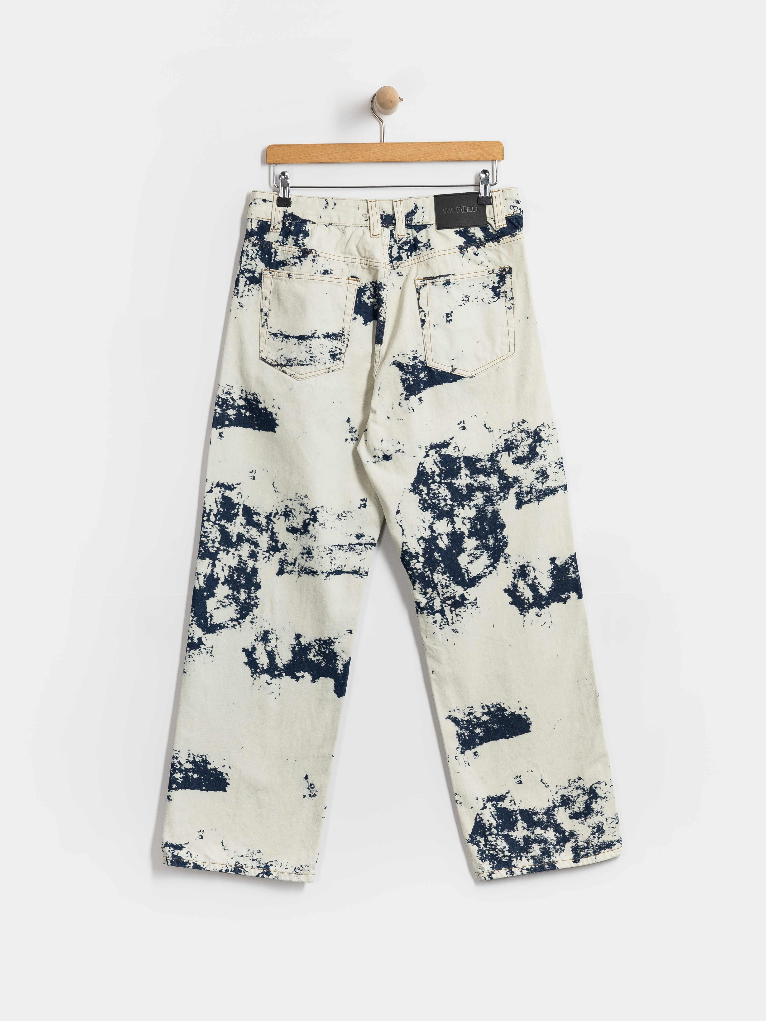 Nohavice Wasted Paris Bleached Manc (acid washed blue)