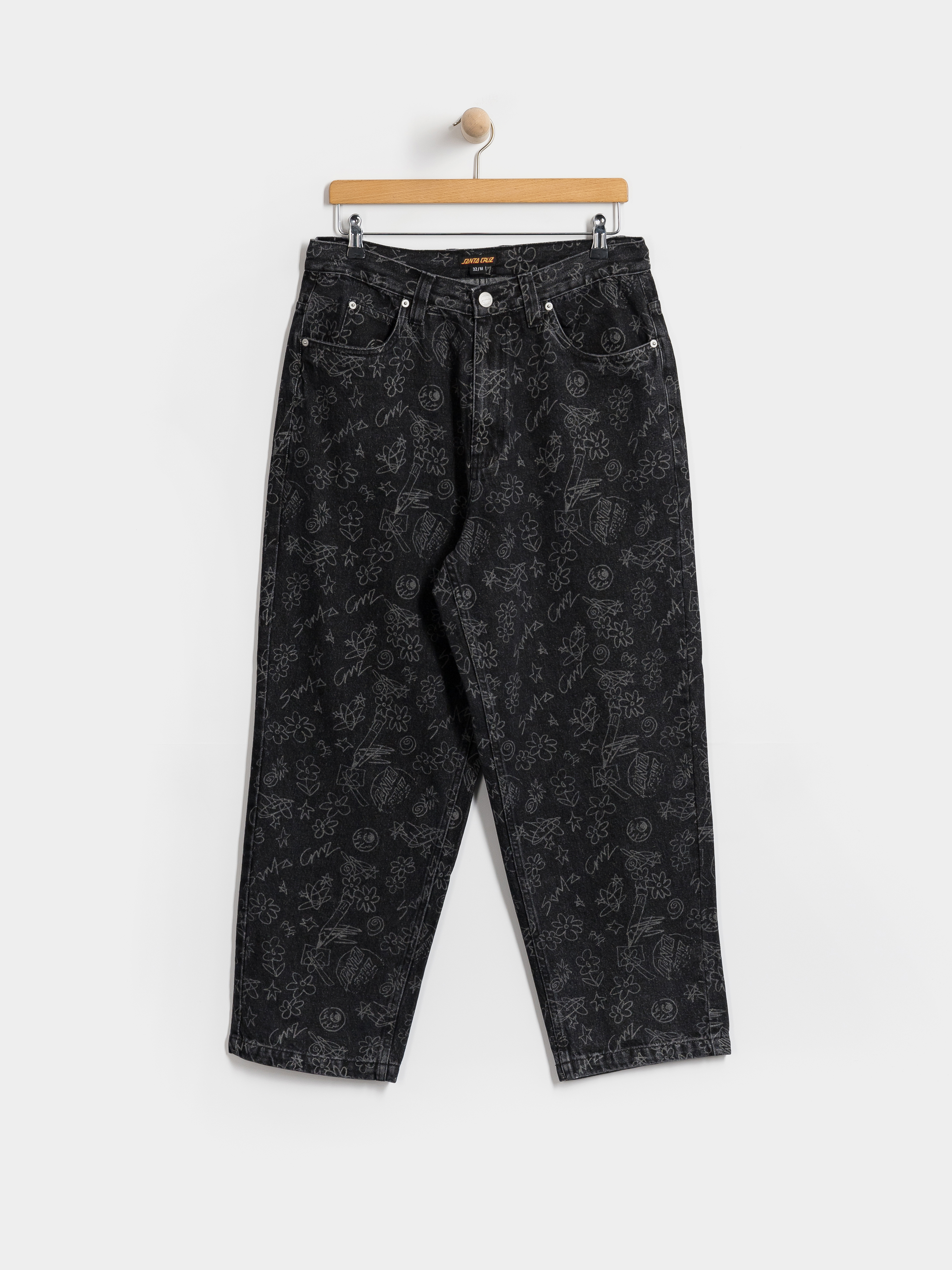 Nohavice Santa Cruz Big Pants (artificial scribble)