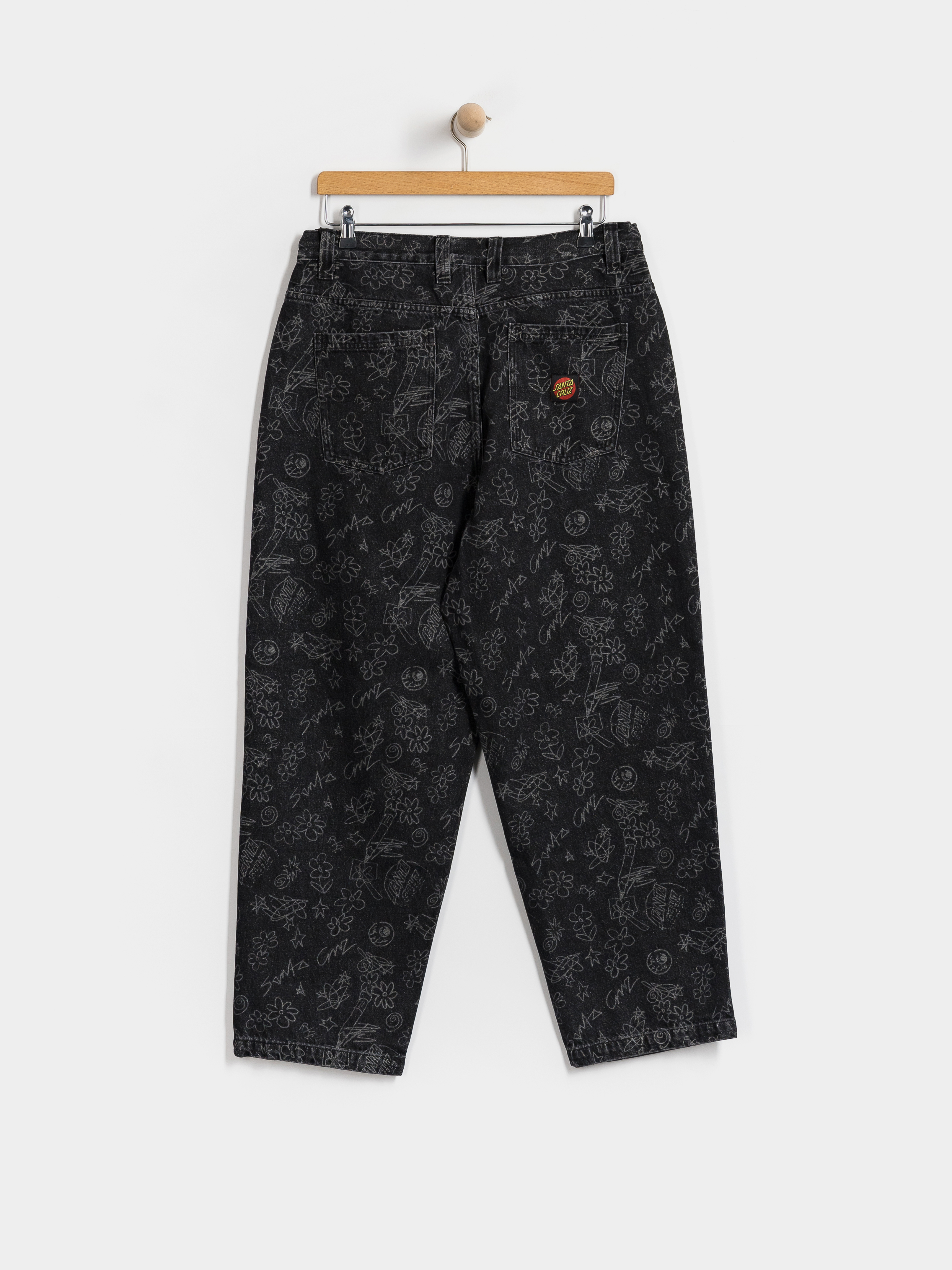 Nohavice Santa Cruz Big Pants (artificial scribble)