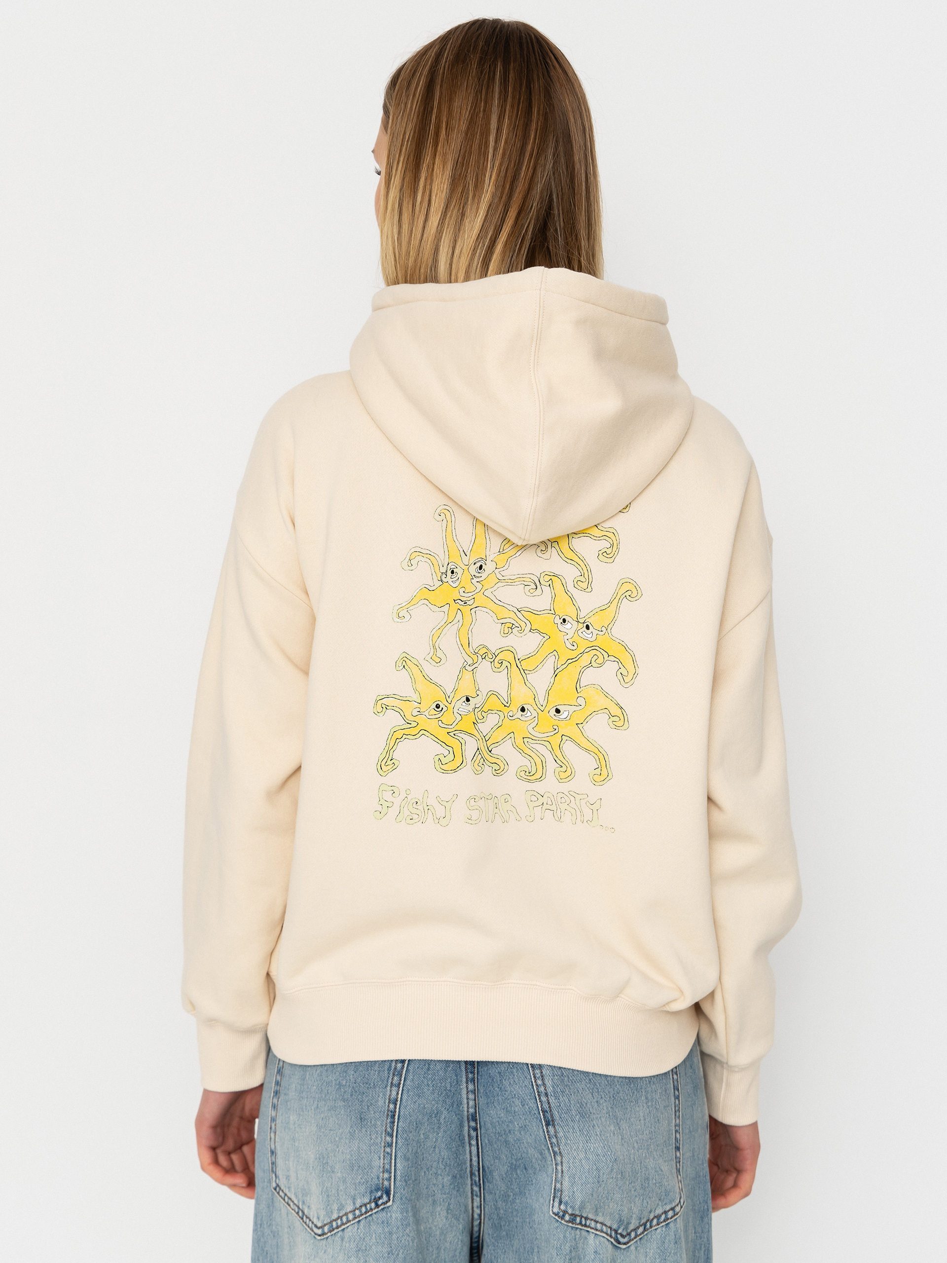 Mikina s kapucňou Volcom Moove On HD Wmn (vintage white)