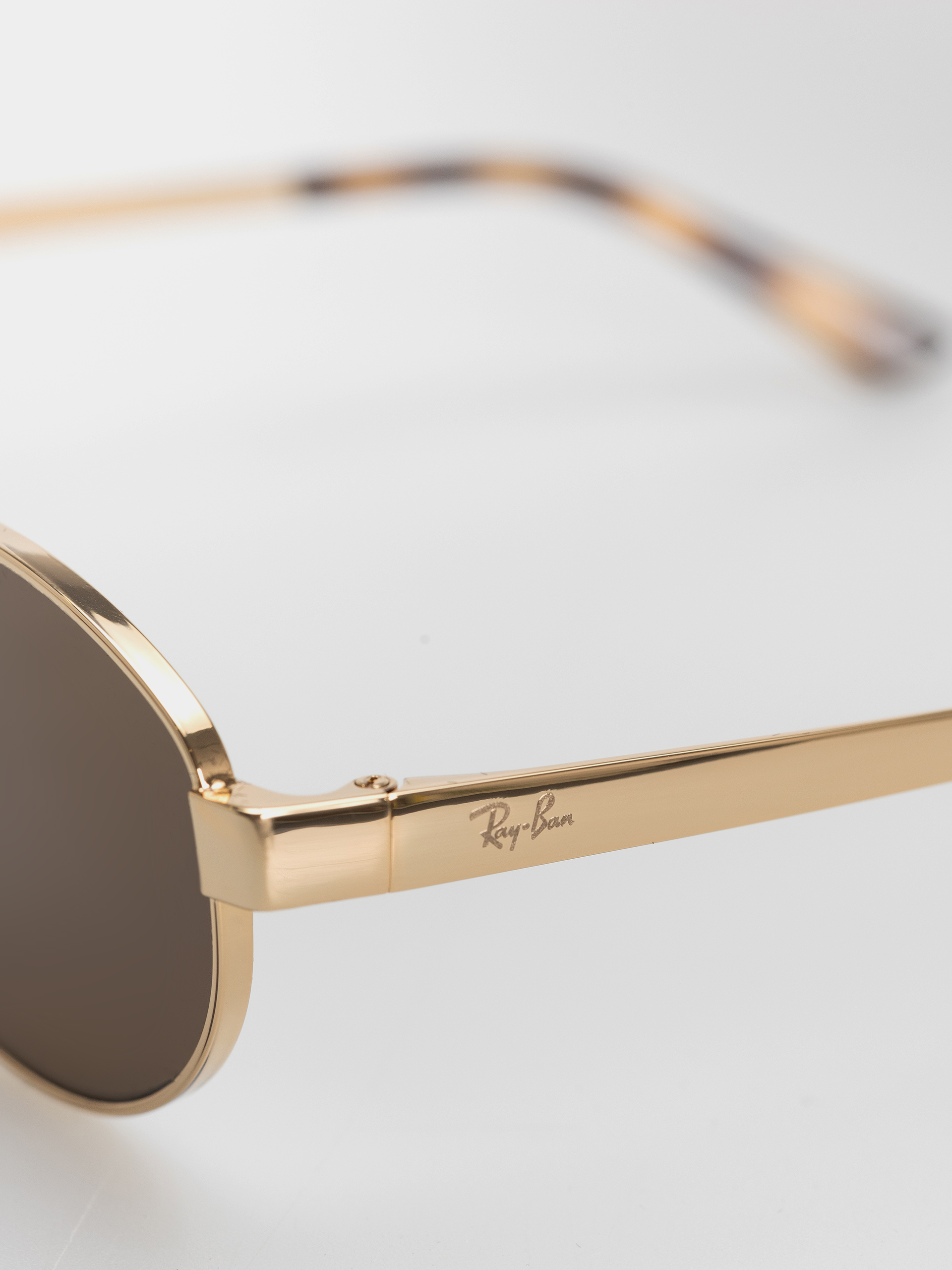 Slnečné okuliare Ray-Ban Rb3774D (polerowany złoto arista/ciemnobrązowy)
