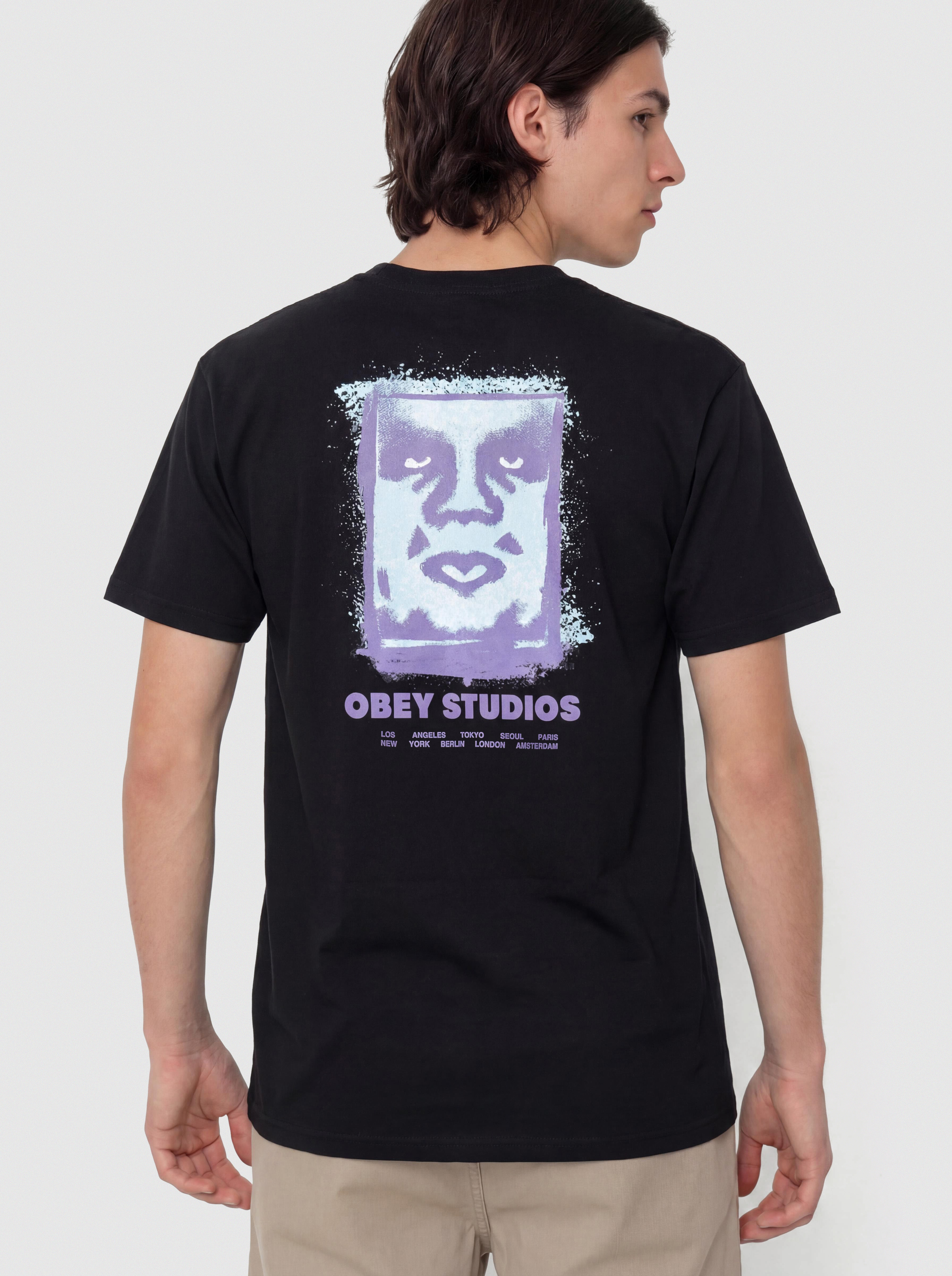 Tričko OBEY Chalky Icon (black)