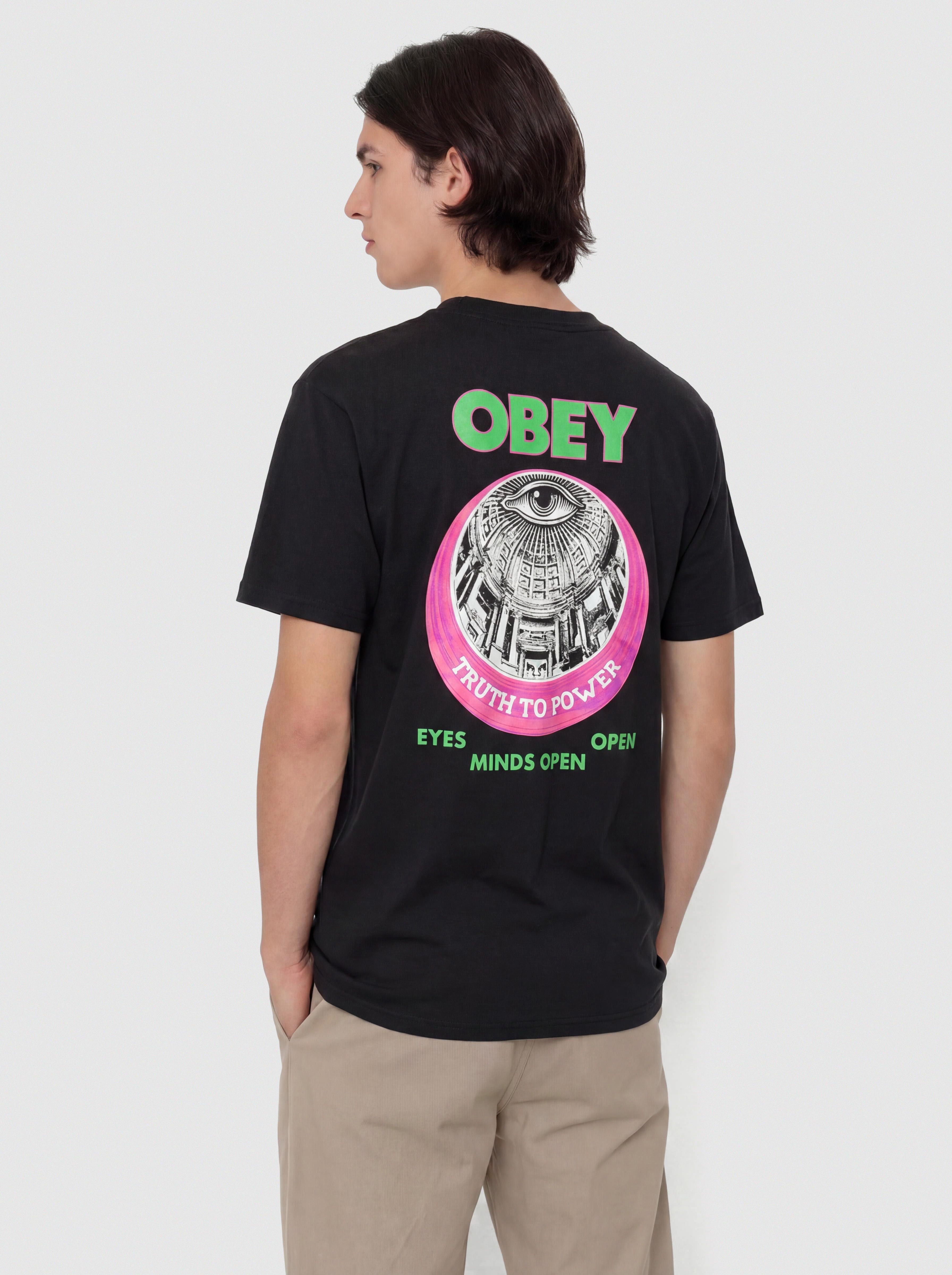 Triu010dko OBEY Truth To Power (vintage black)