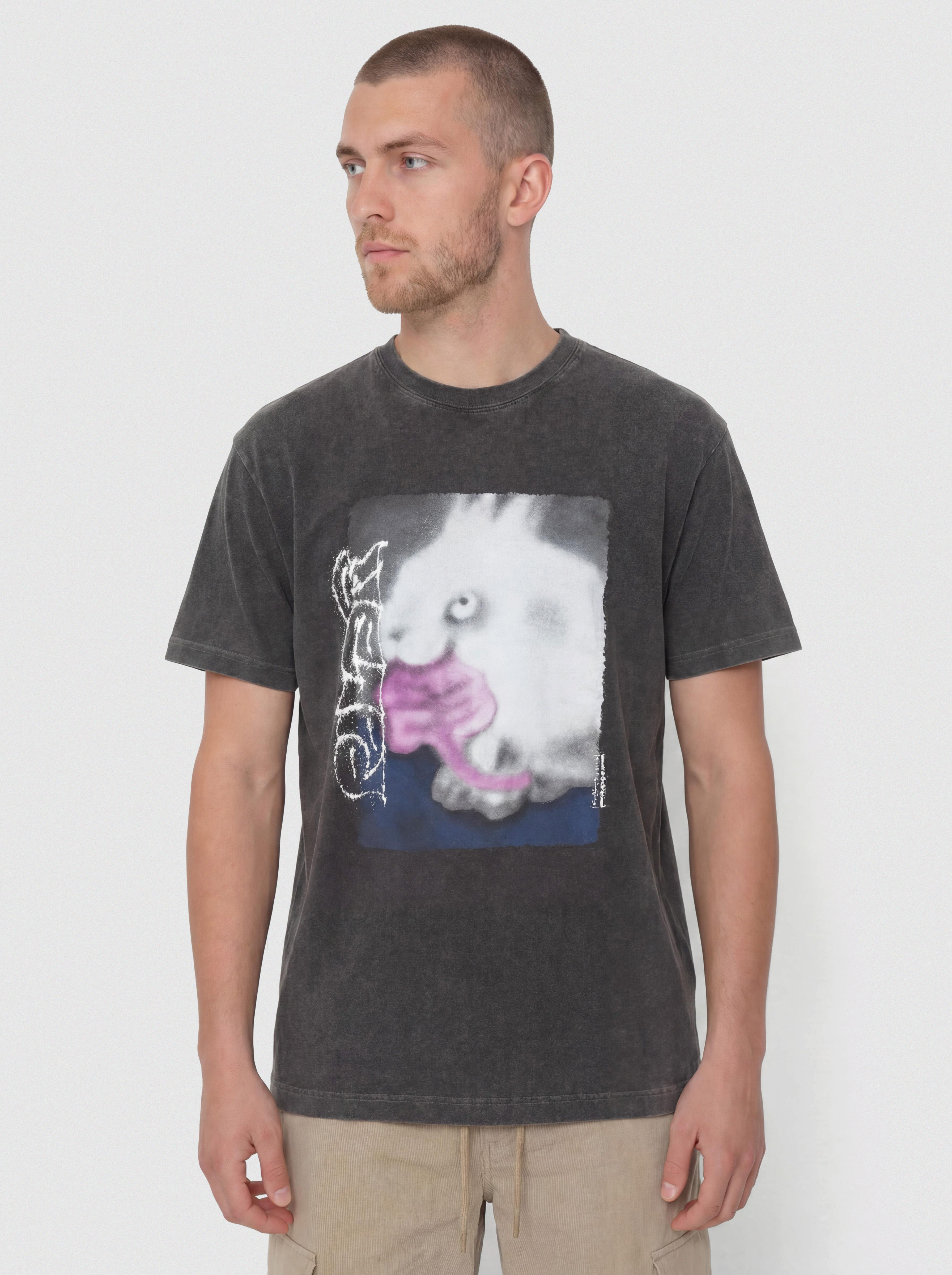 Tričko Polar Skate Rabbit (silver black)