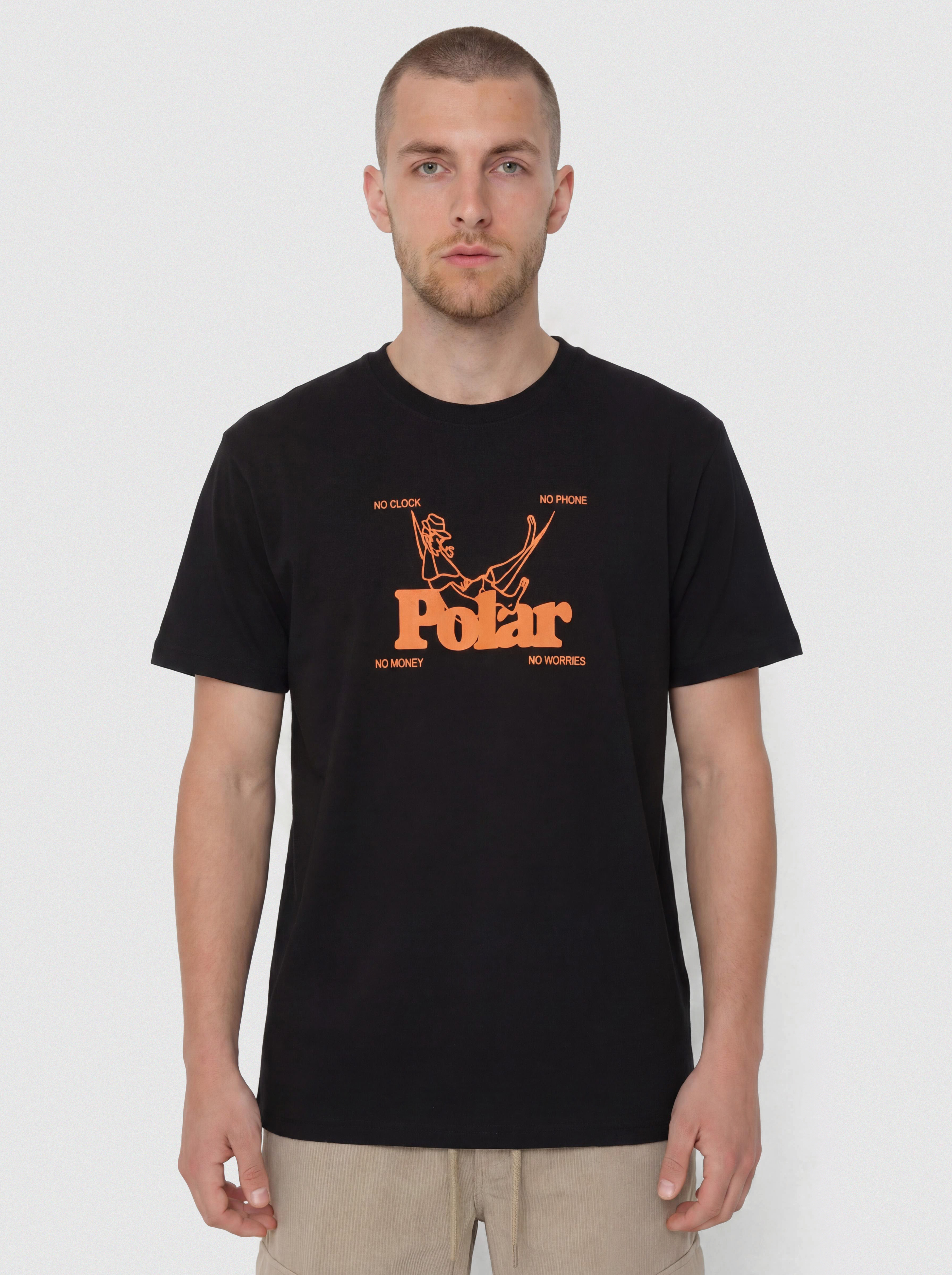 Tričko Polar Skate No Worries (black)