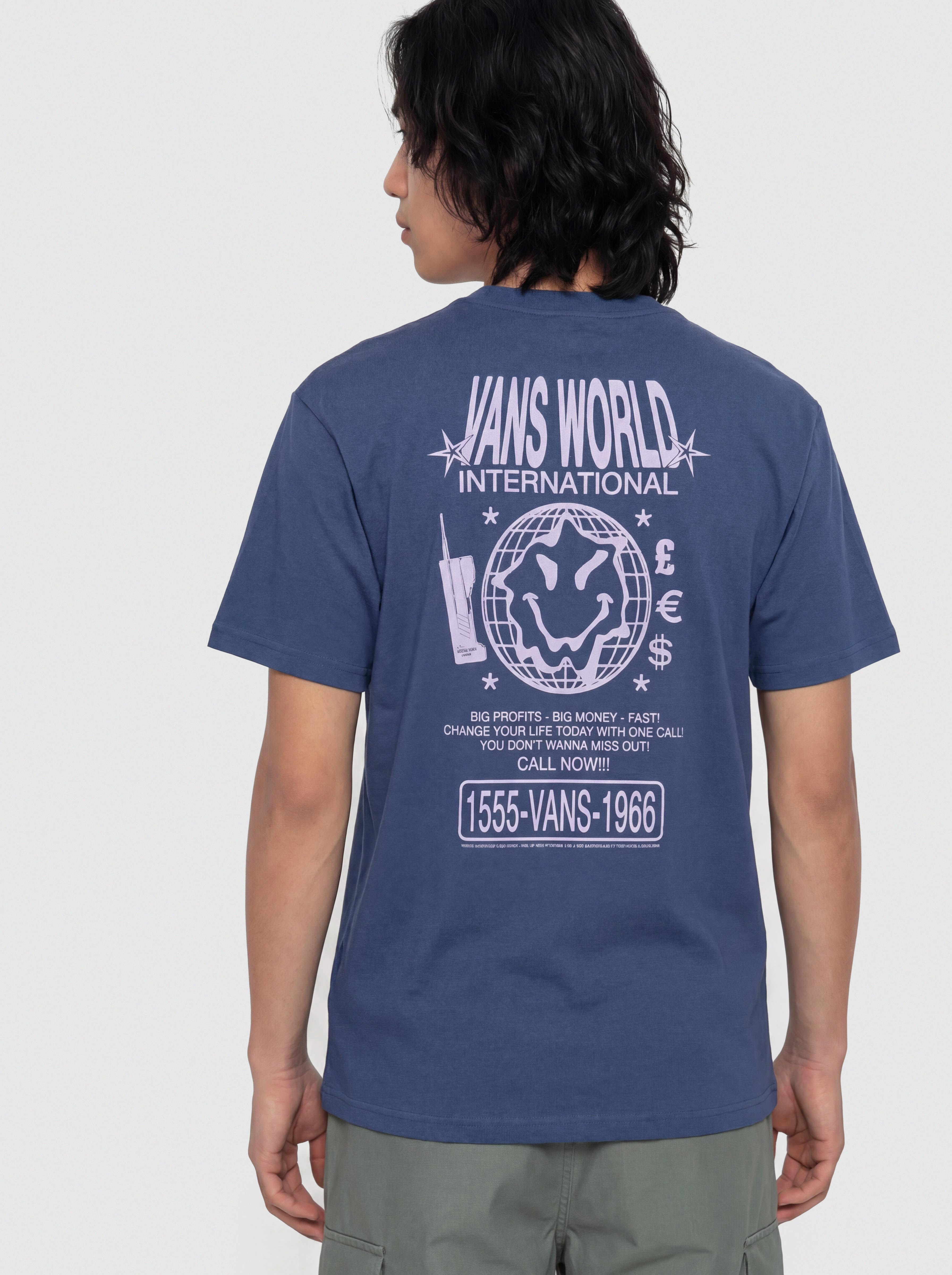 Tričko Vans World Intl (true navy)
