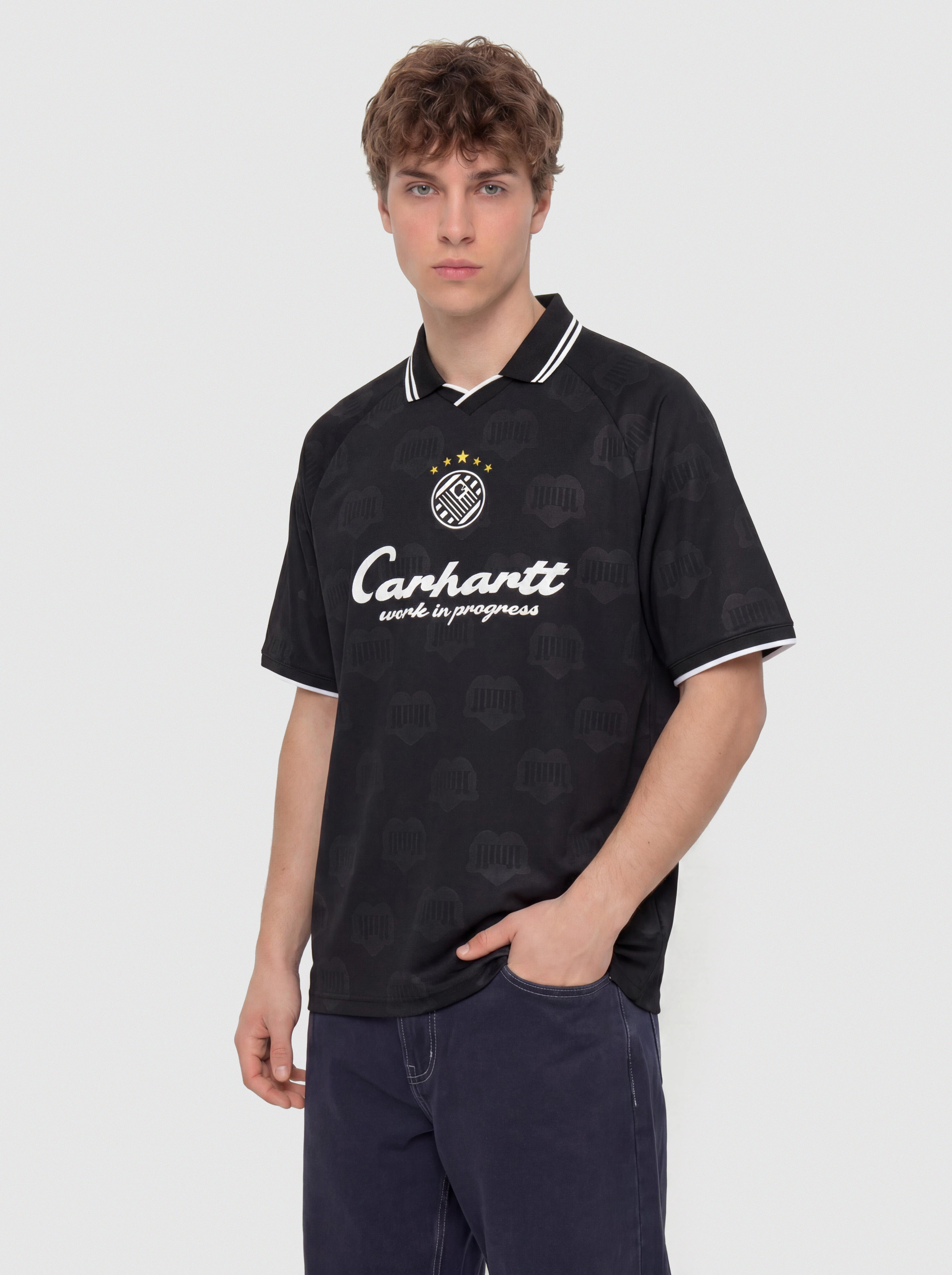 Triu010dko Carhartt WIP Terrace Football (heart train jacquard black)