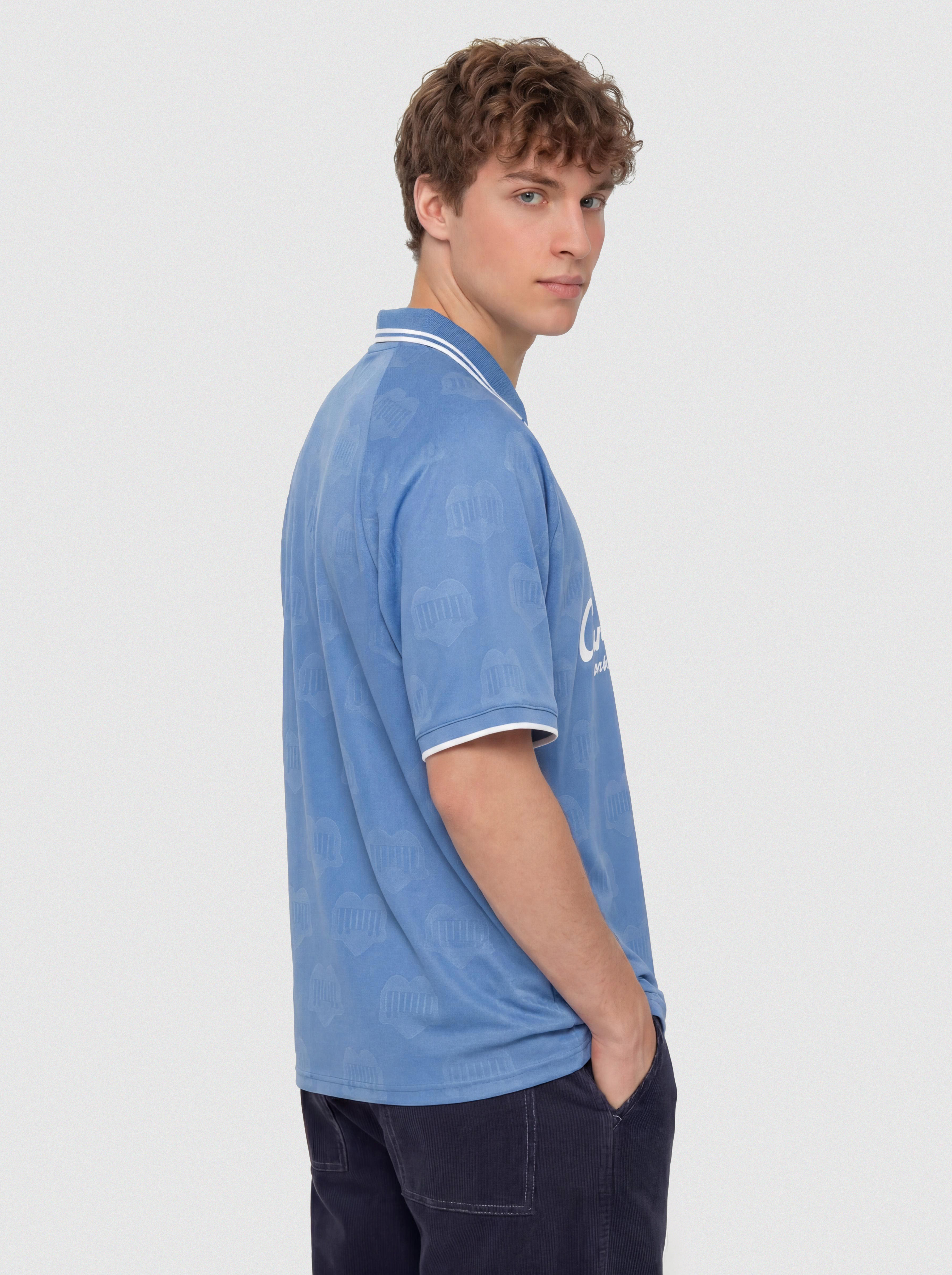 Tričko Carhartt WIP Terrace Football (heart train jacquard curacao)