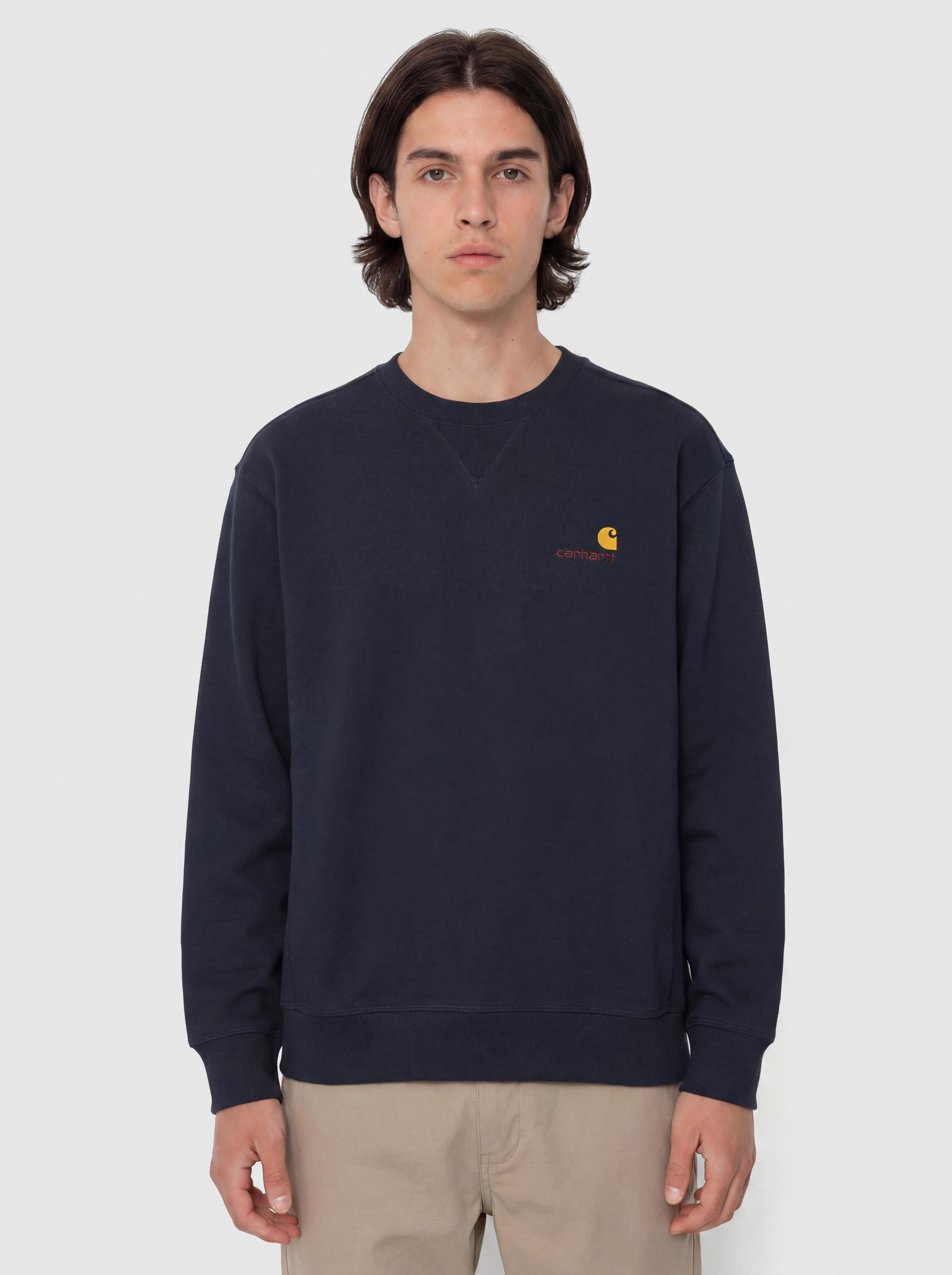 Mikina Carhartt WIP American Script (deep night)