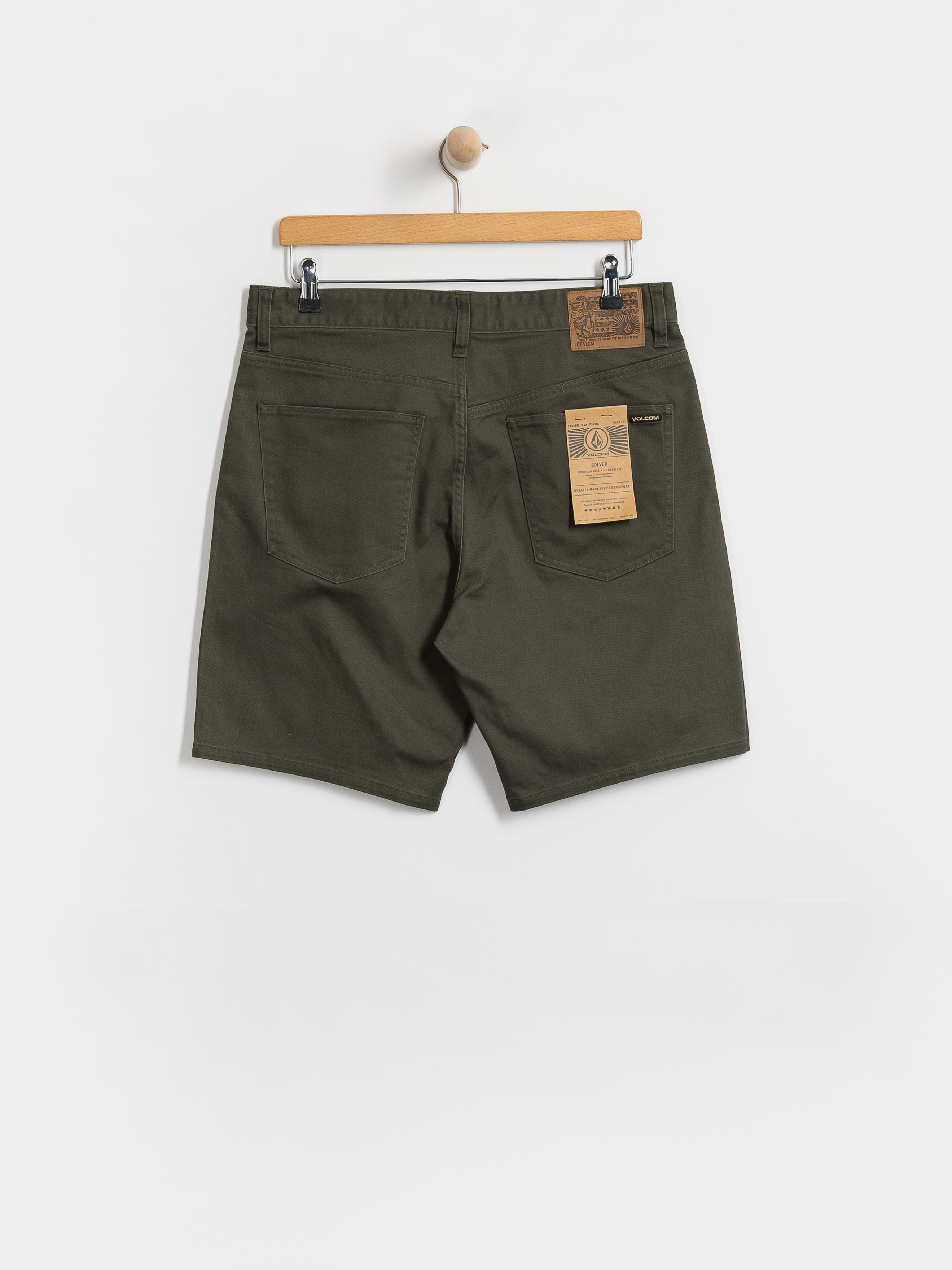 Kraťasy Volcom Solver 5 Pocket Twill 19 (squadron green)
