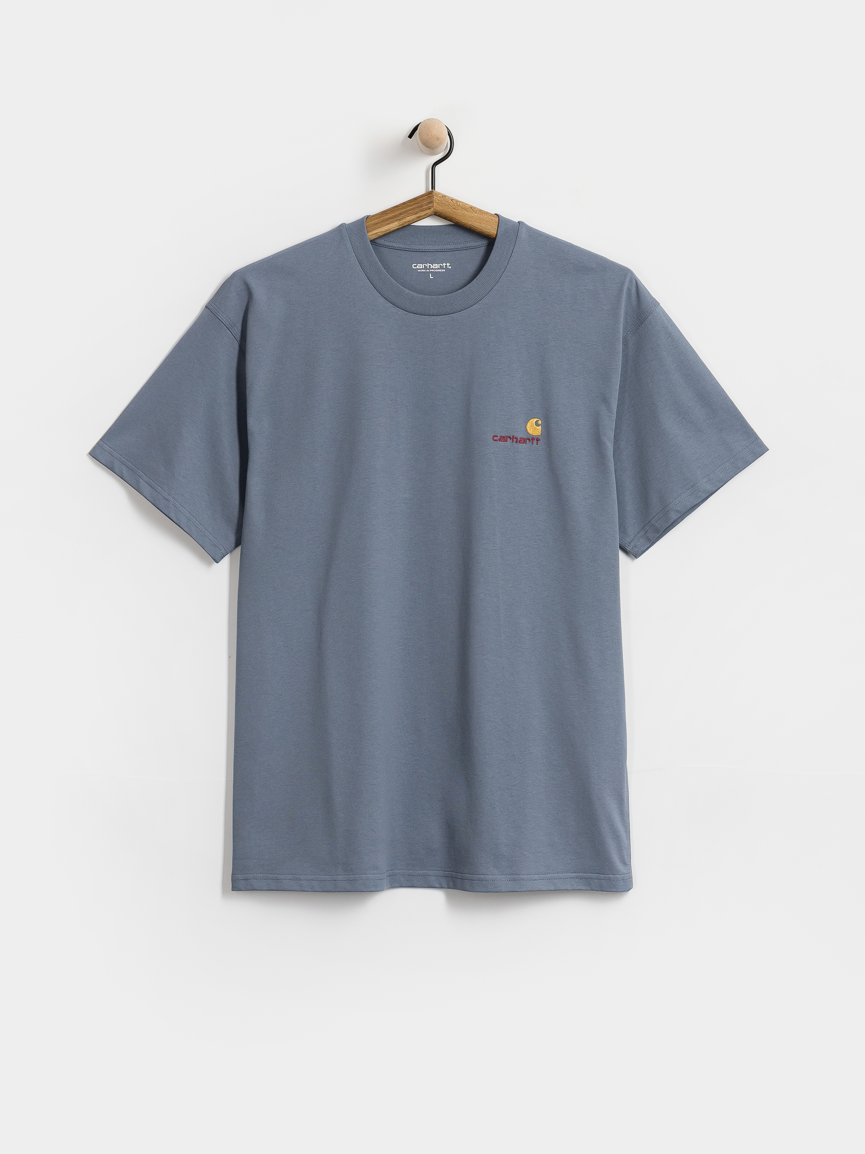 Tričko Carhartt WIP American Script (shady blue)