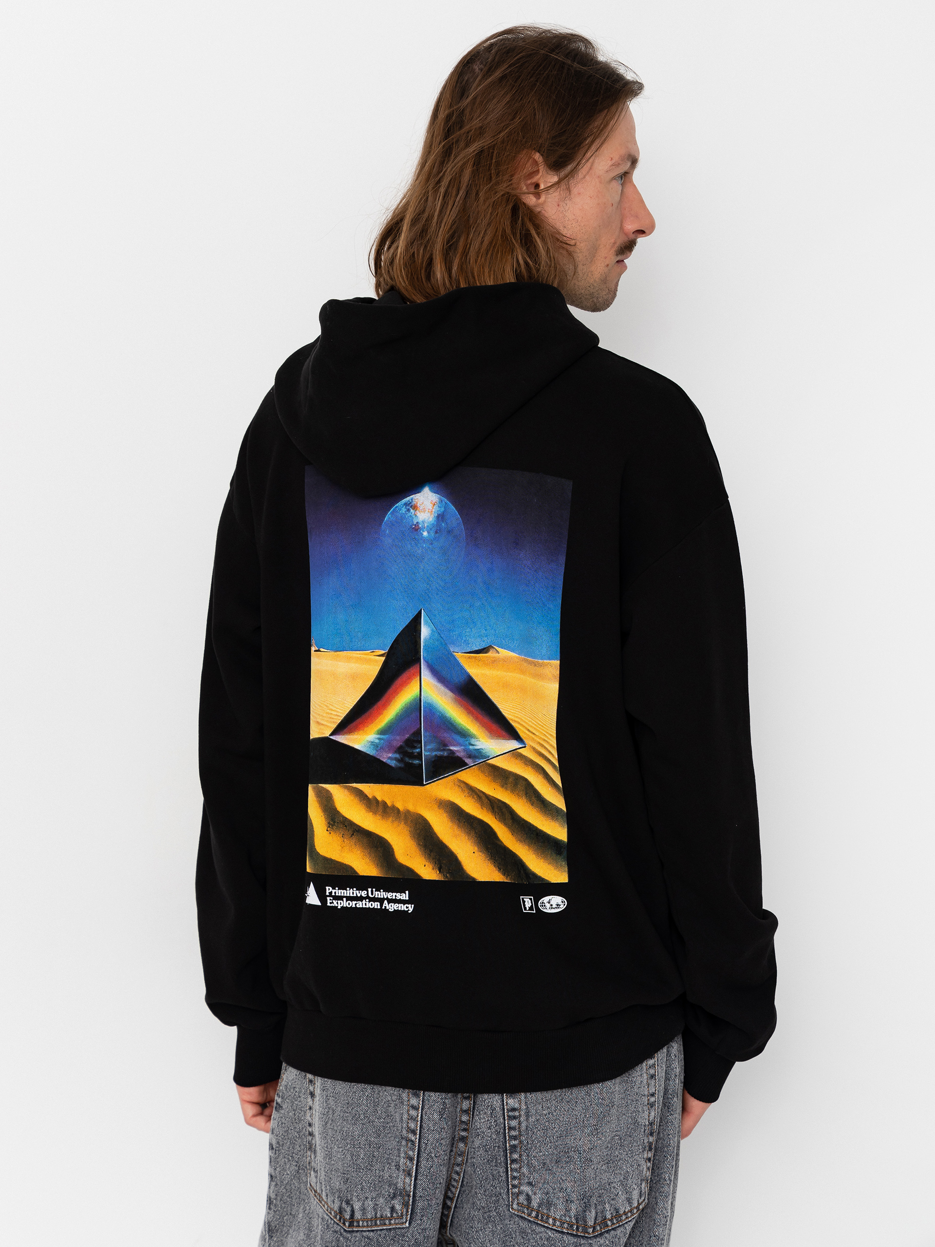 Mikina s kapucňou Primitive Agency HD (black)