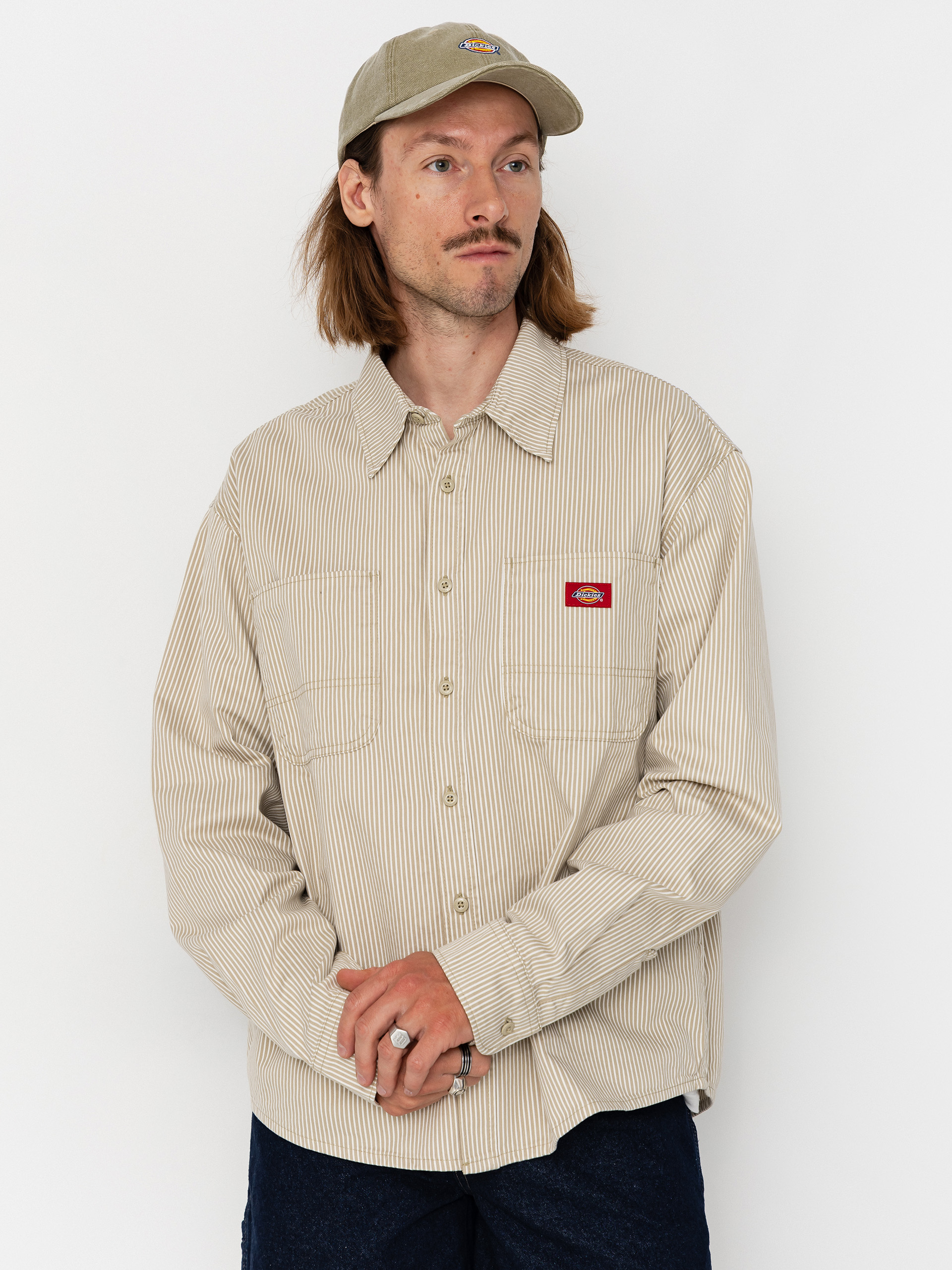 Košeľa Dickies Hickory Work (eucalyptus)