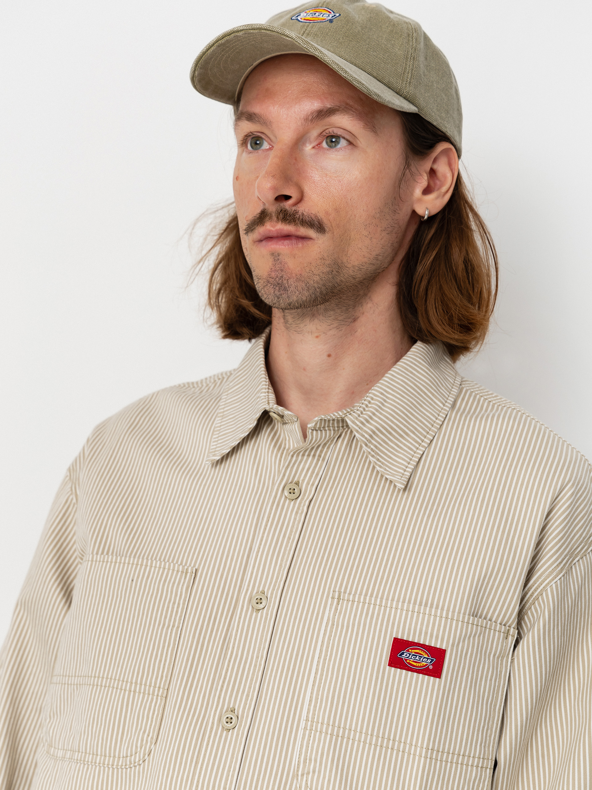 Košeľa Dickies Hickory Work (eucalyptus)