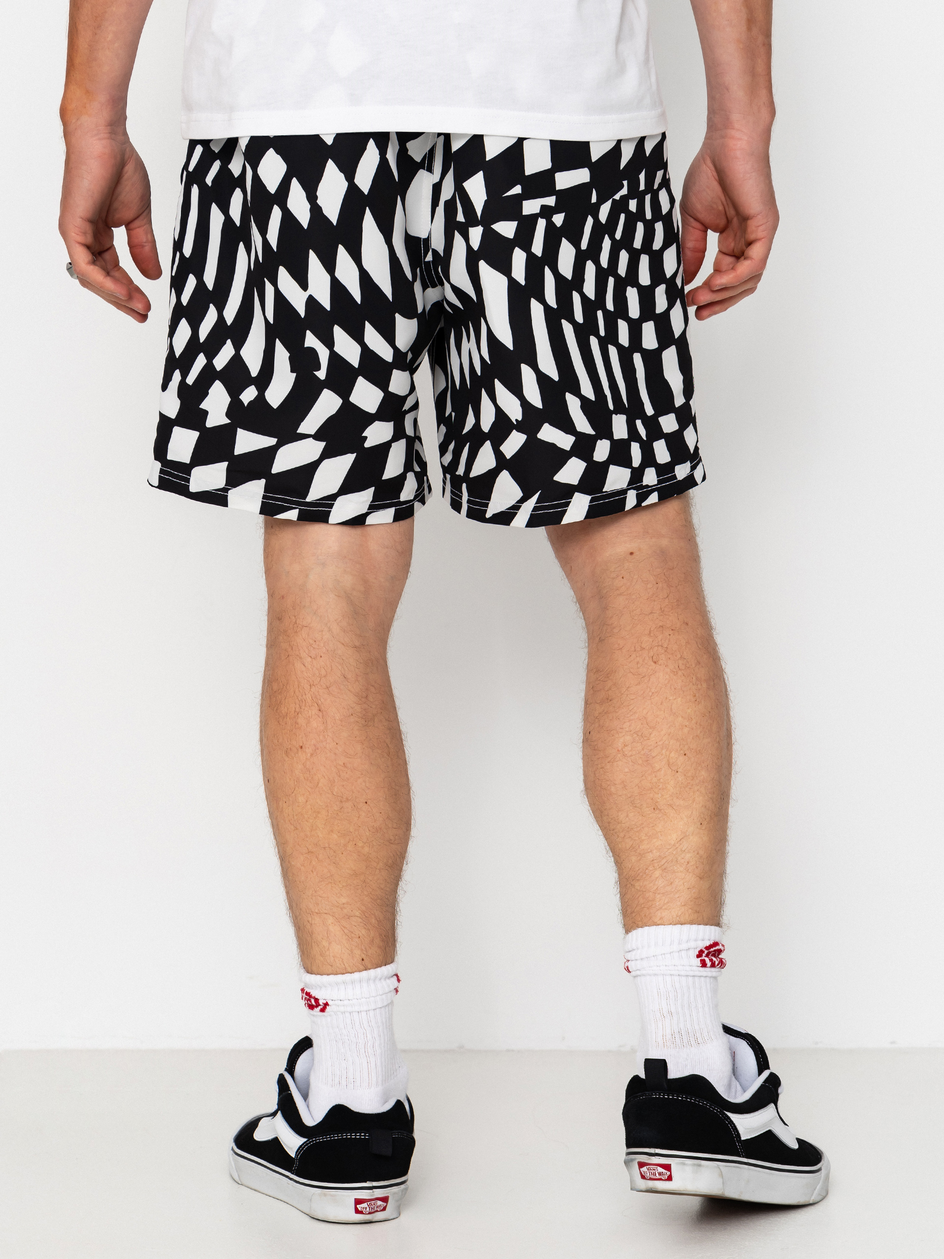 Plážové kraťasy Vans Primary II Elastic Printed (black/white)