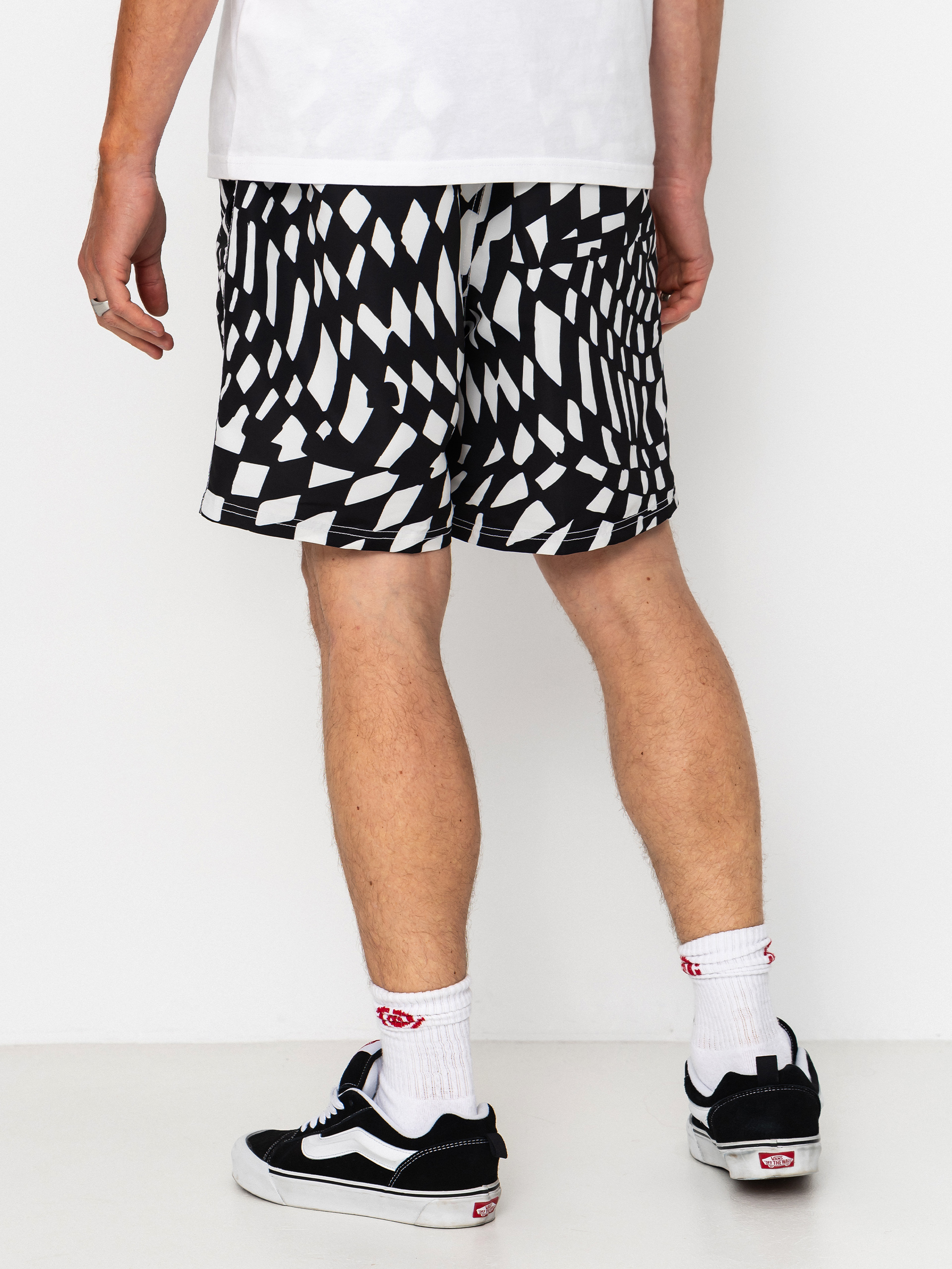 Plážové kraťasy Vans Primary II Elastic Printed (black/white)