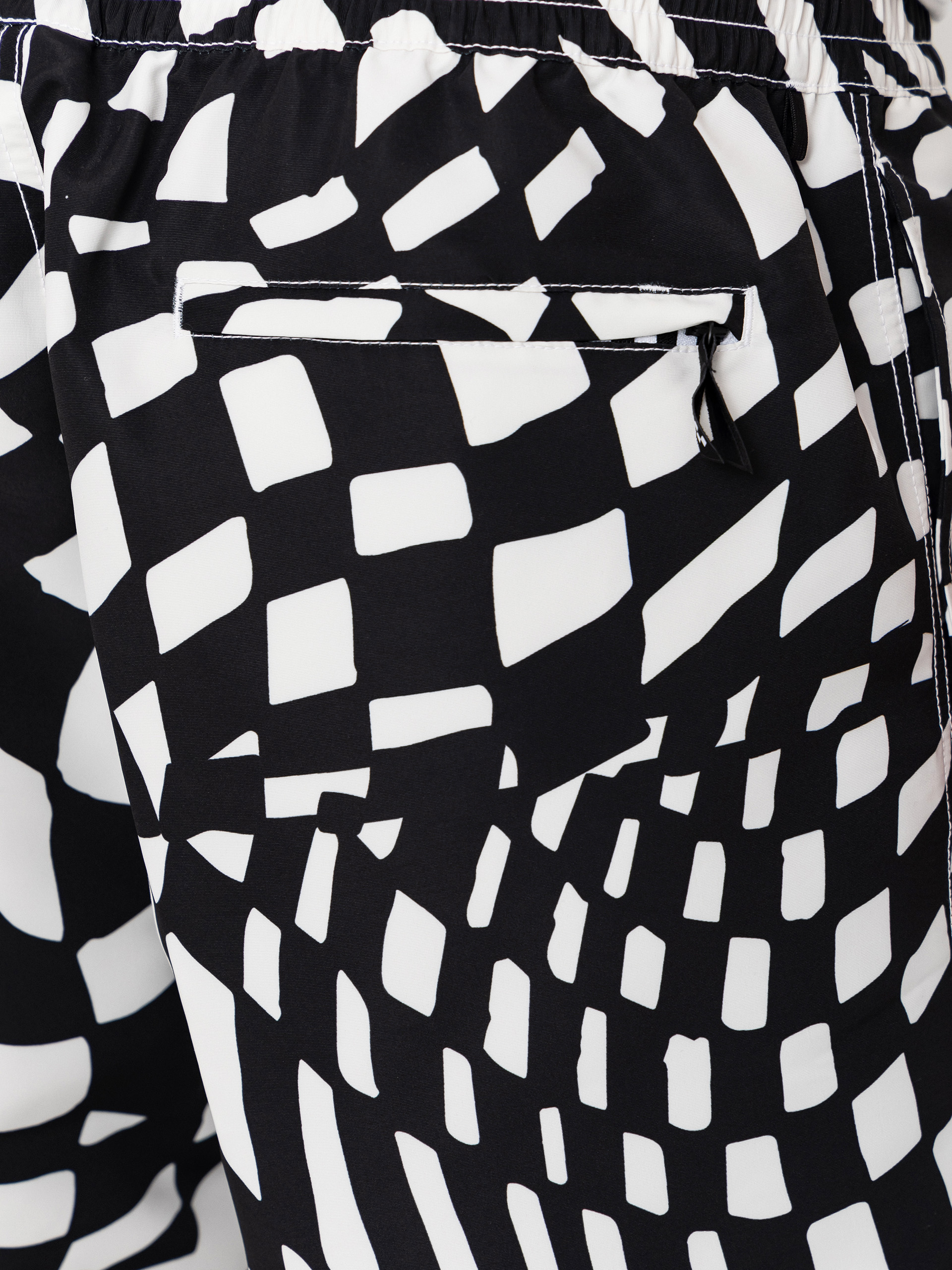 Plážové kraťasy Vans Primary II Elastic Printed (black/white)