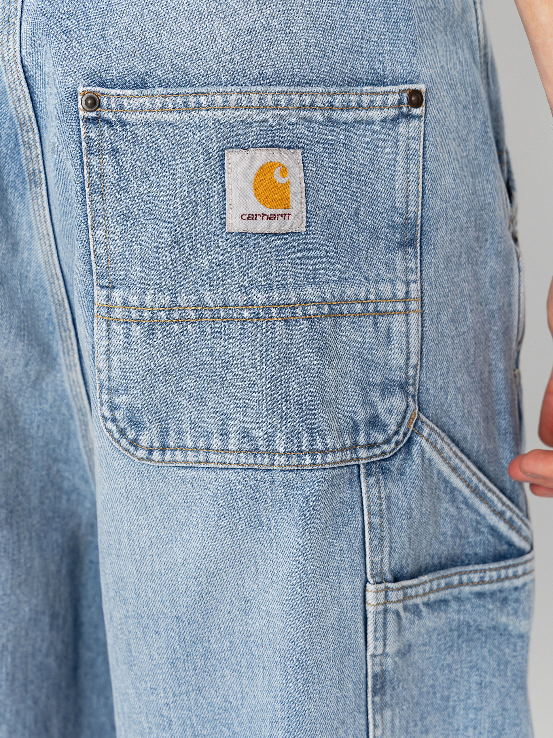 Kraťasy Carhartt WIP OG Double Knee (blue heavy worn bleached)