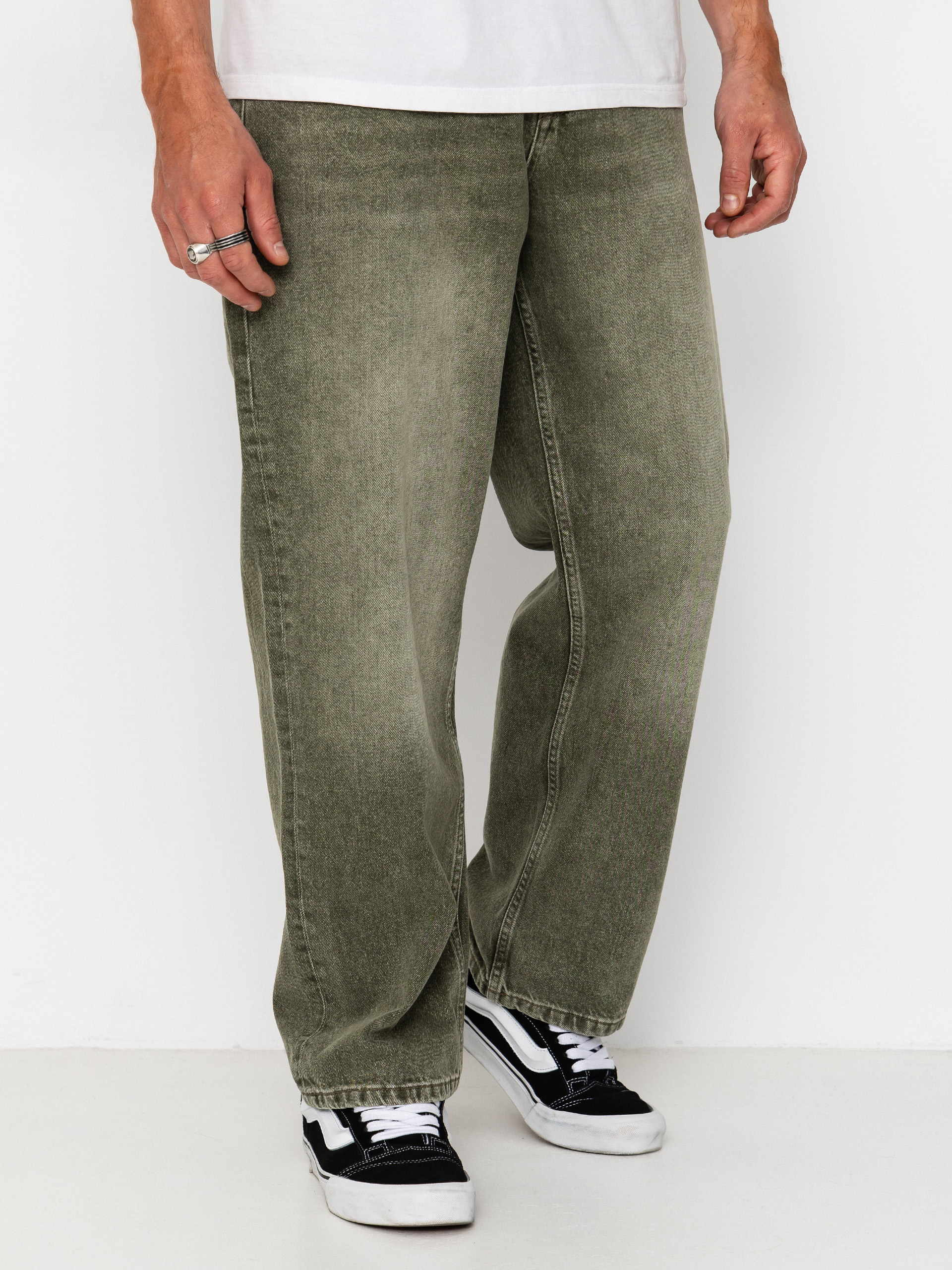 Nohavice Homeboy X Tra Baggy Dye Denim (washed green)