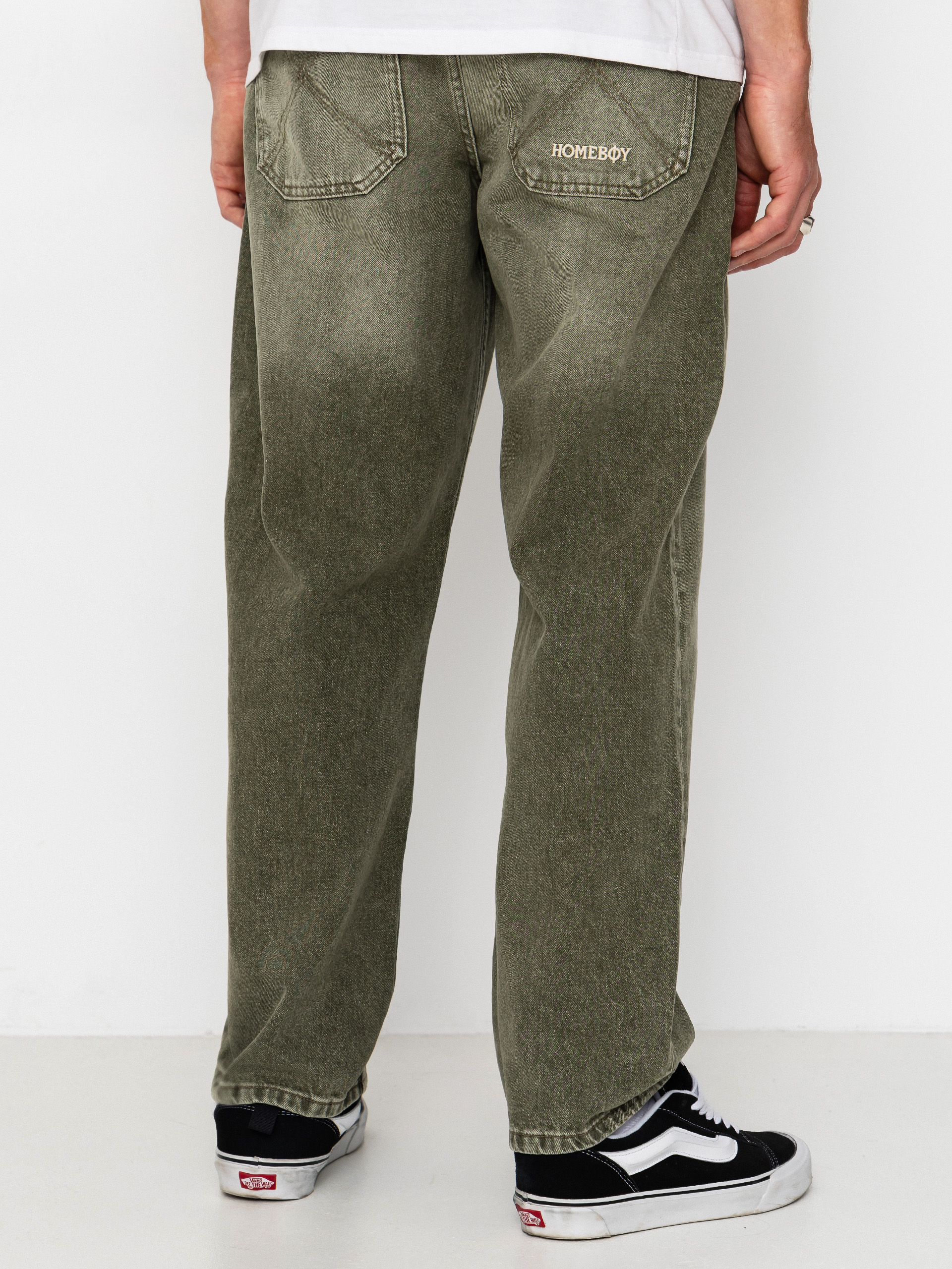 Nohavice Homeboy X Tra Baggy Dye Denim (washed green)