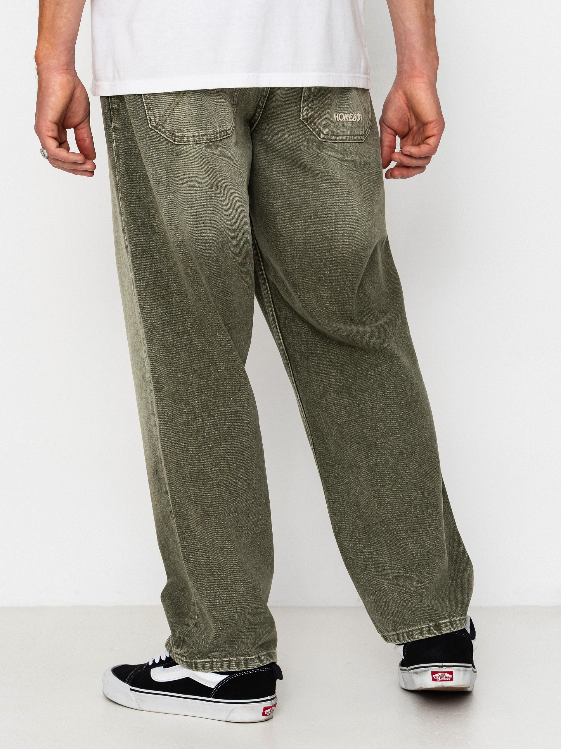Nohavice Homeboy X Tra Baggy Dye Denim (washed green)
