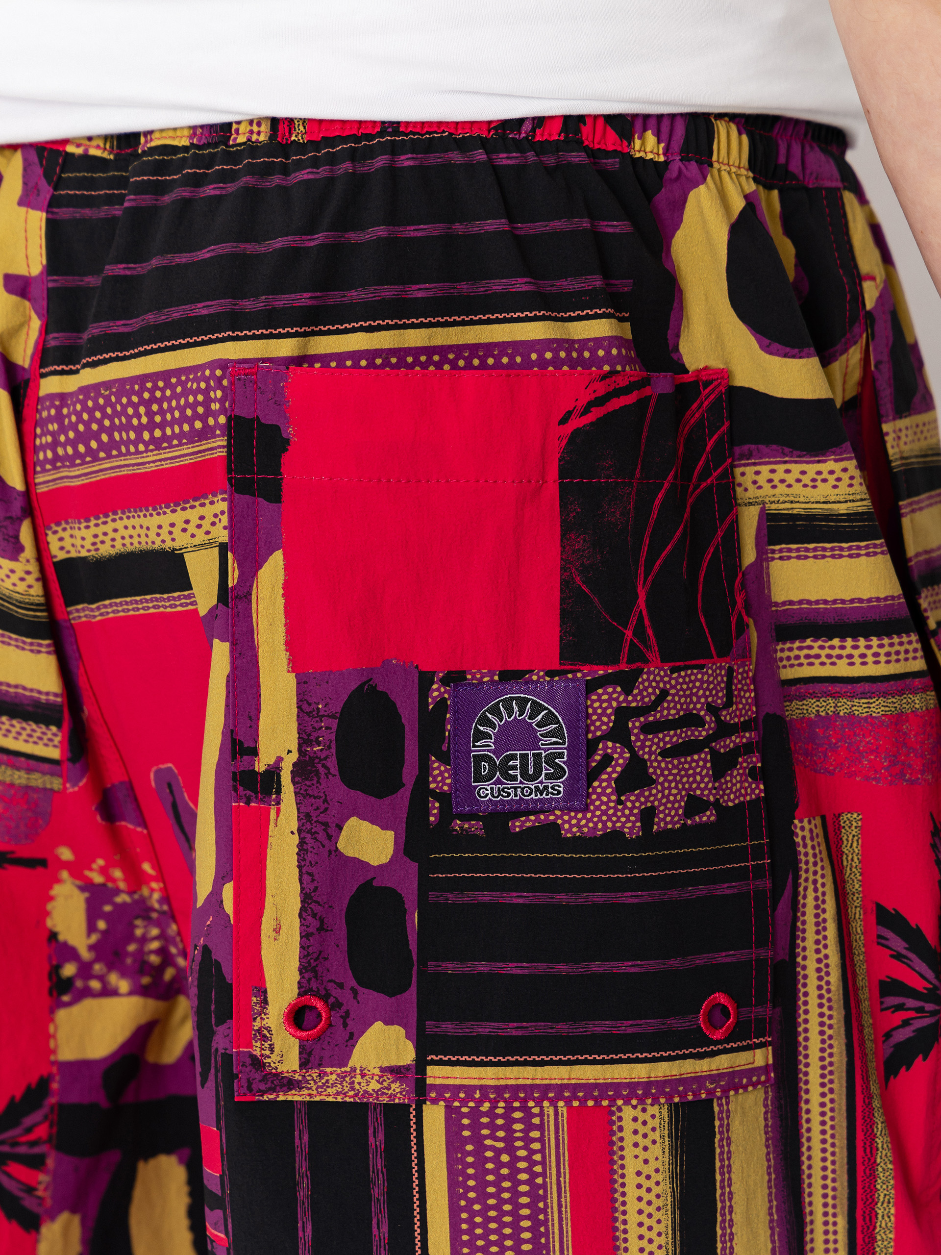 Kraťasy Deus Ex Machina Freamon Swim (melon red)