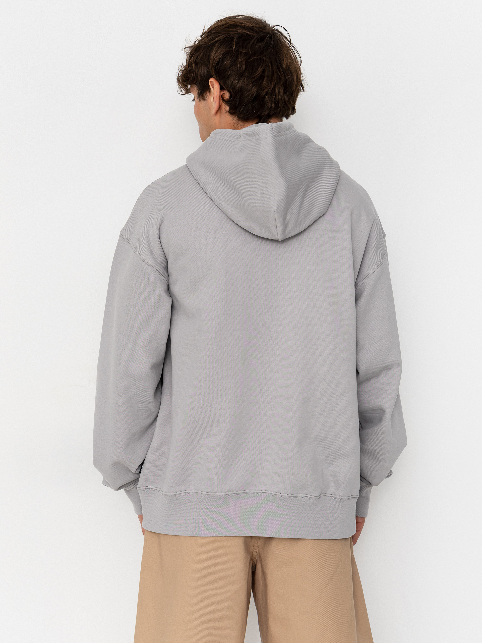 Mikina s kapucňou Vans Left Chest HD (light grey)