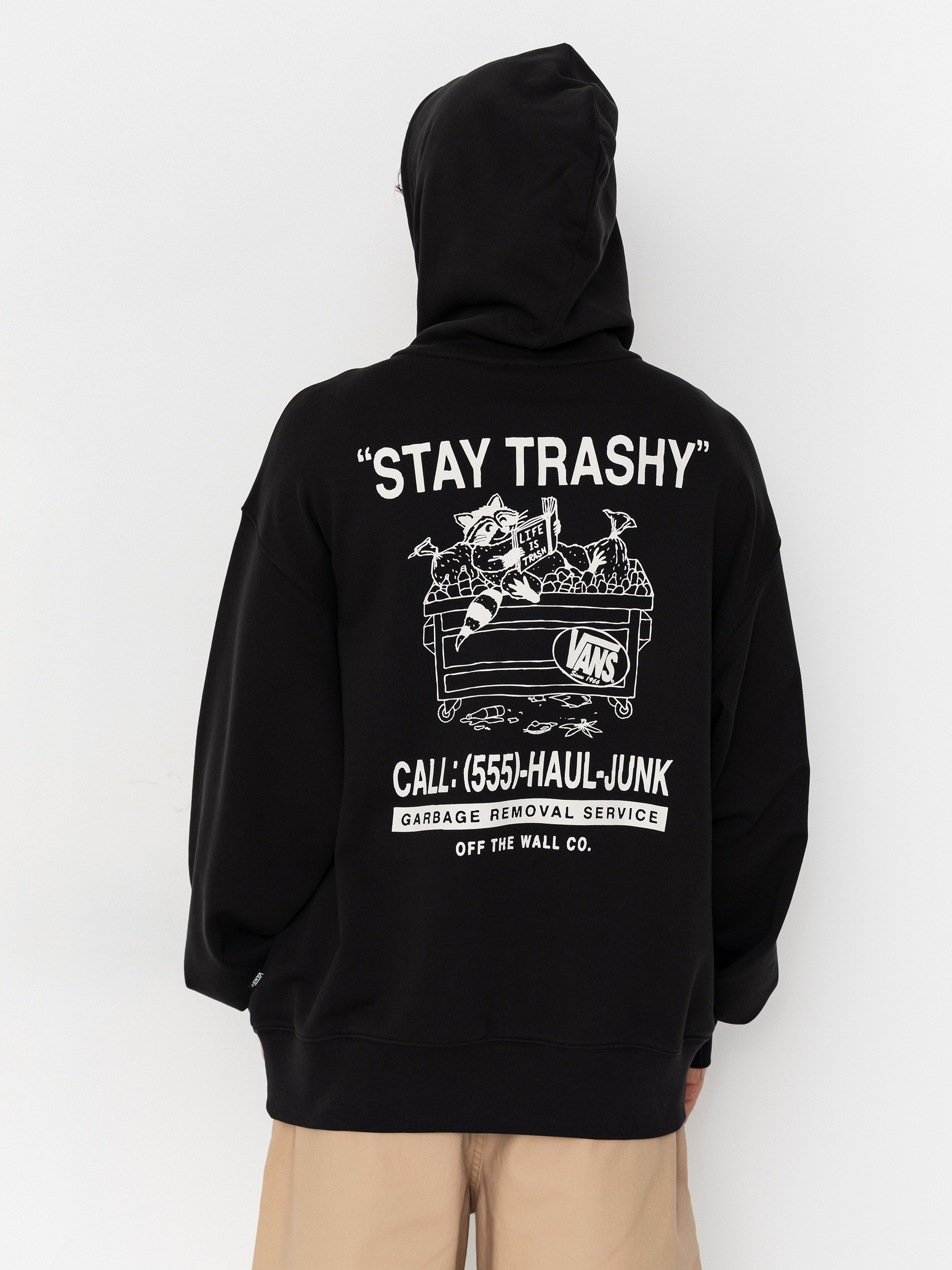 Mikina s kapucňou Vans Trashy HD (black)