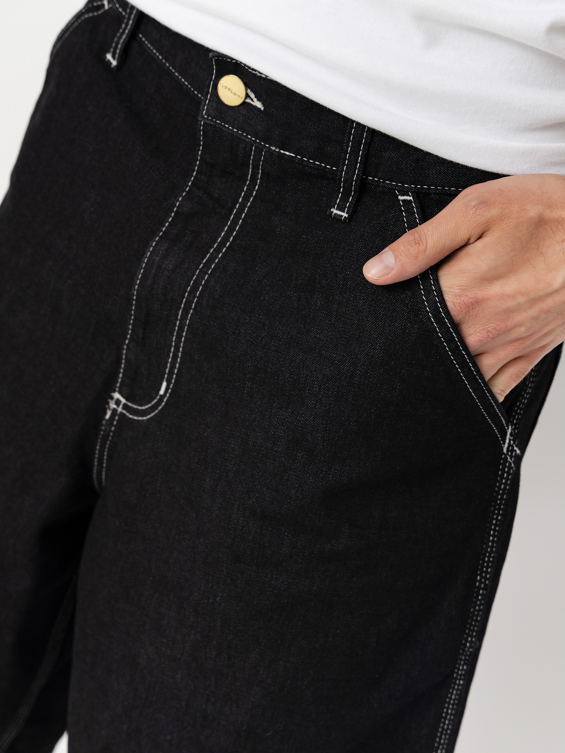 Kraťasy Carhartt WIP Simple (black one wash)