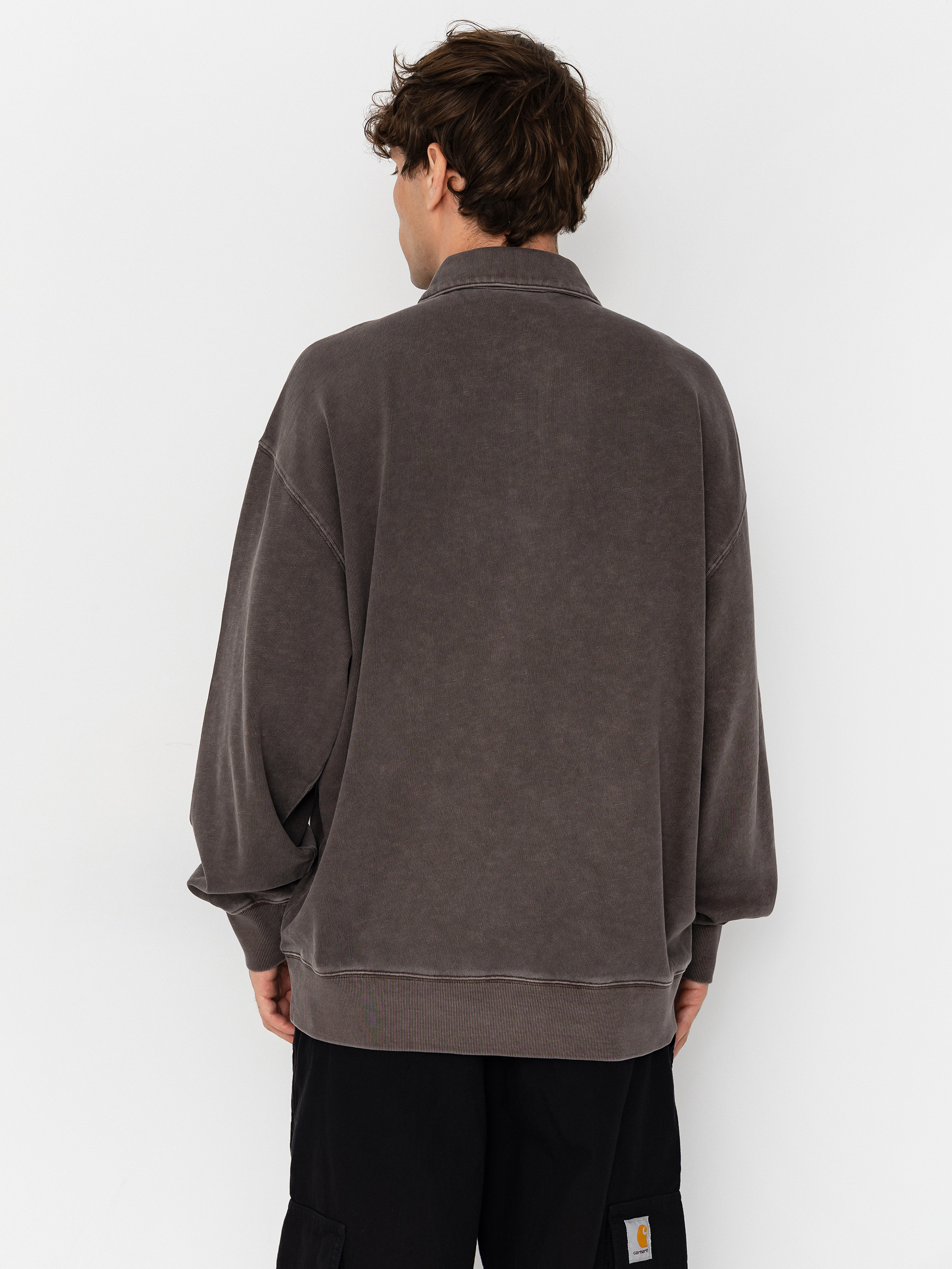 Mikina Carhartt WIP Harper Polo (tobacco)